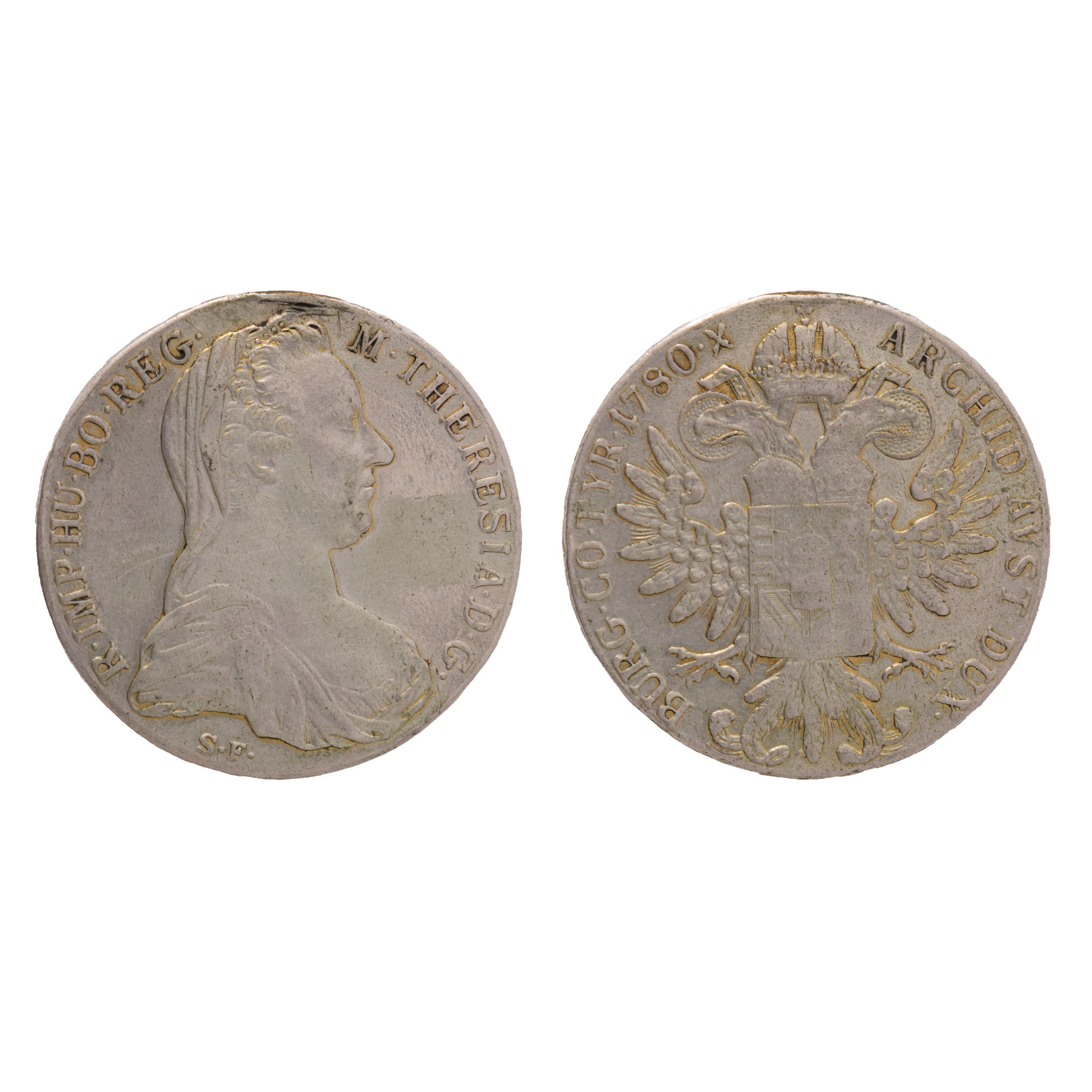 Monedă Taler, Maria Terezia, Austria, 1780, argint