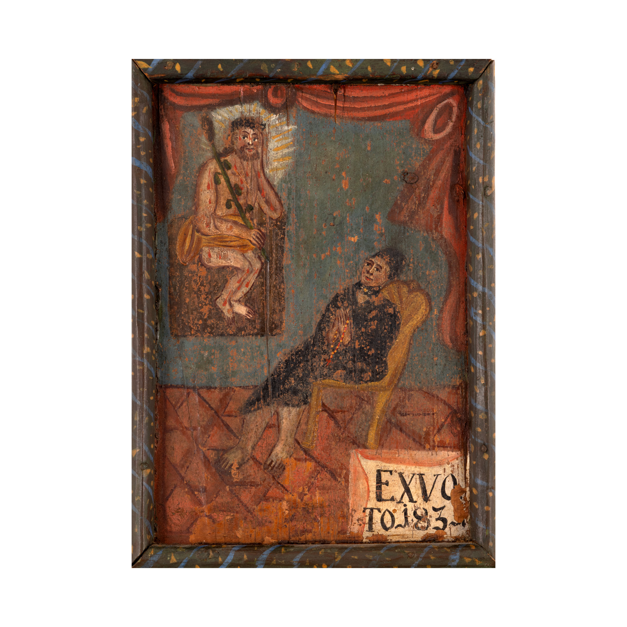 Ex-voto pe lemn, școală de influență catolică, probabil atelier transilvănean, 183[1]