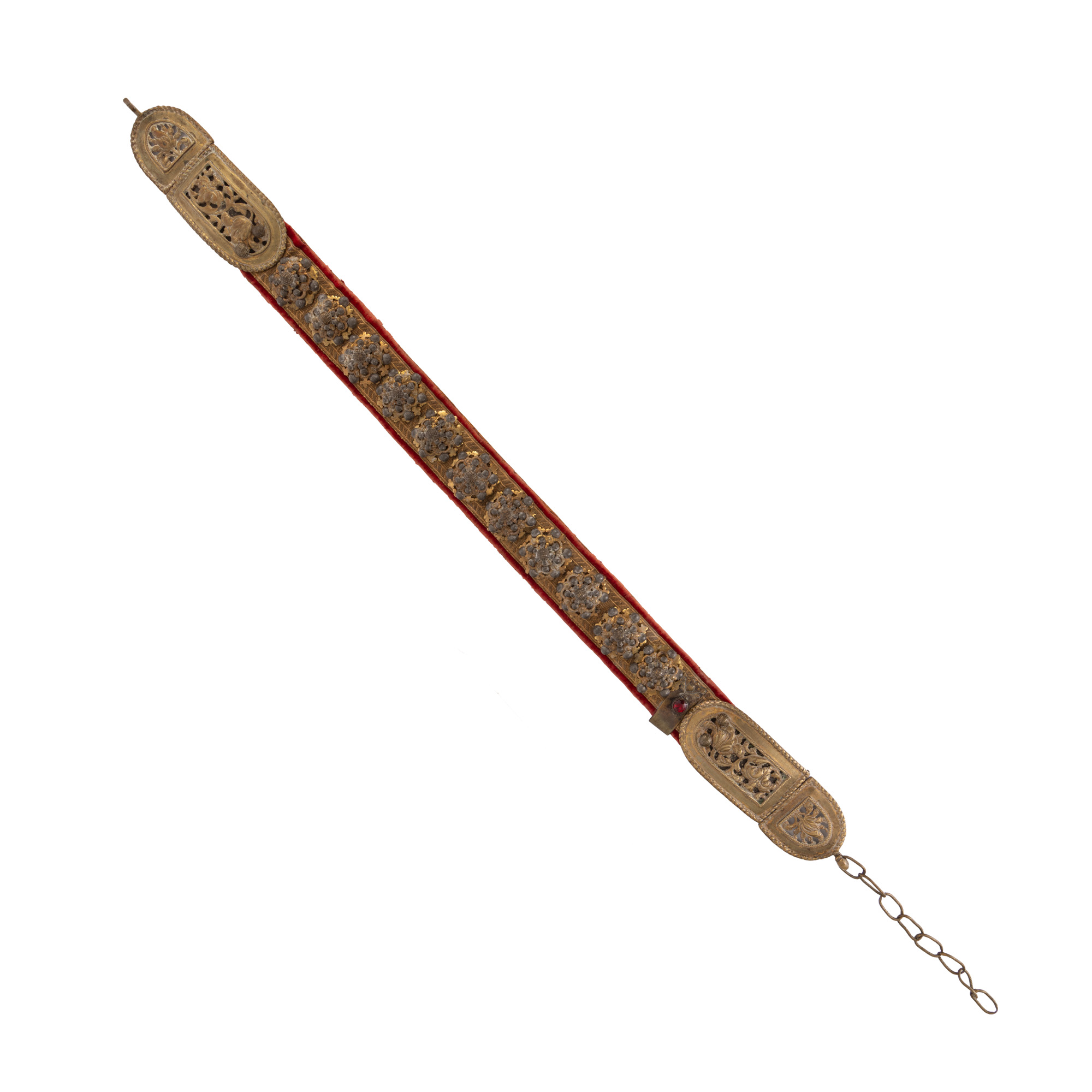 Gilded bronze Saxon belt for child, Brașov, 19th century
