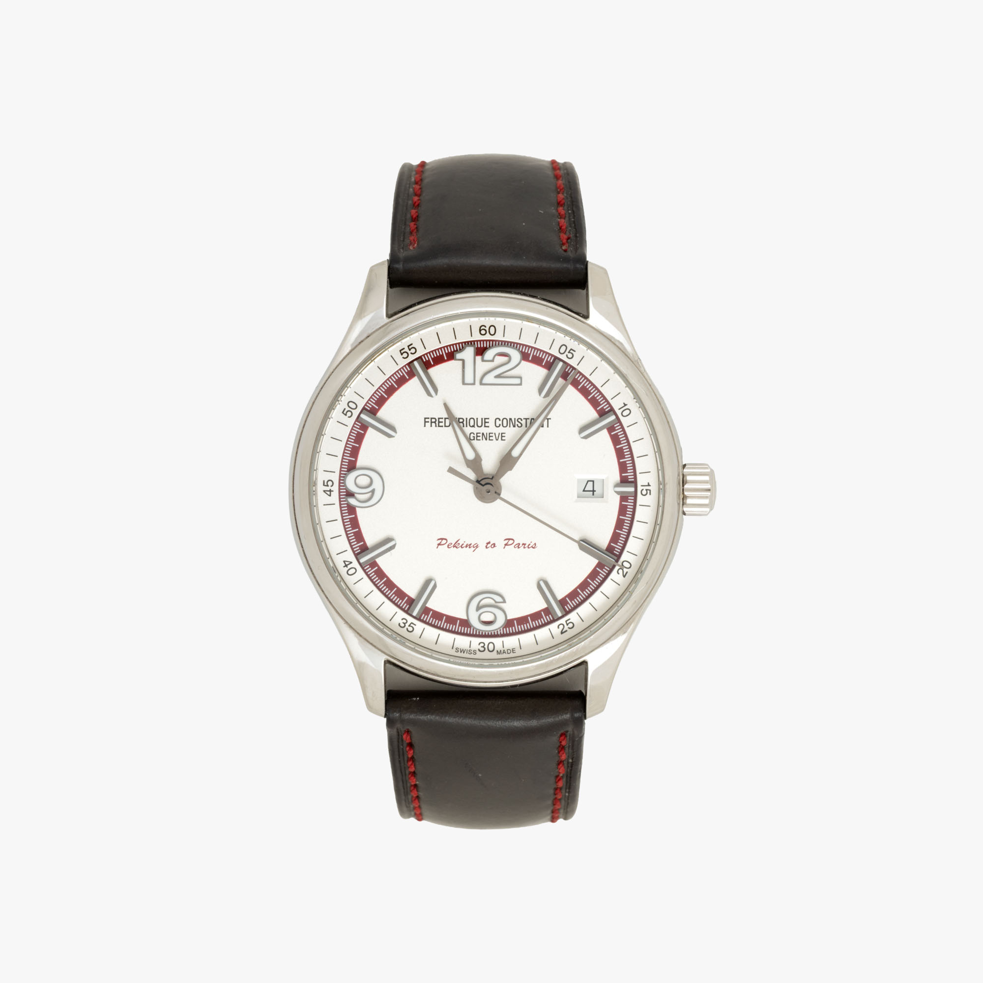 Ceas Frederique Constant Vintage Rally "Peking to Paris", ediție limitată No. 344/2888, de mână, bărbătesc, însoțit de cutia originală, carte de garanție și certificat de autenticitate