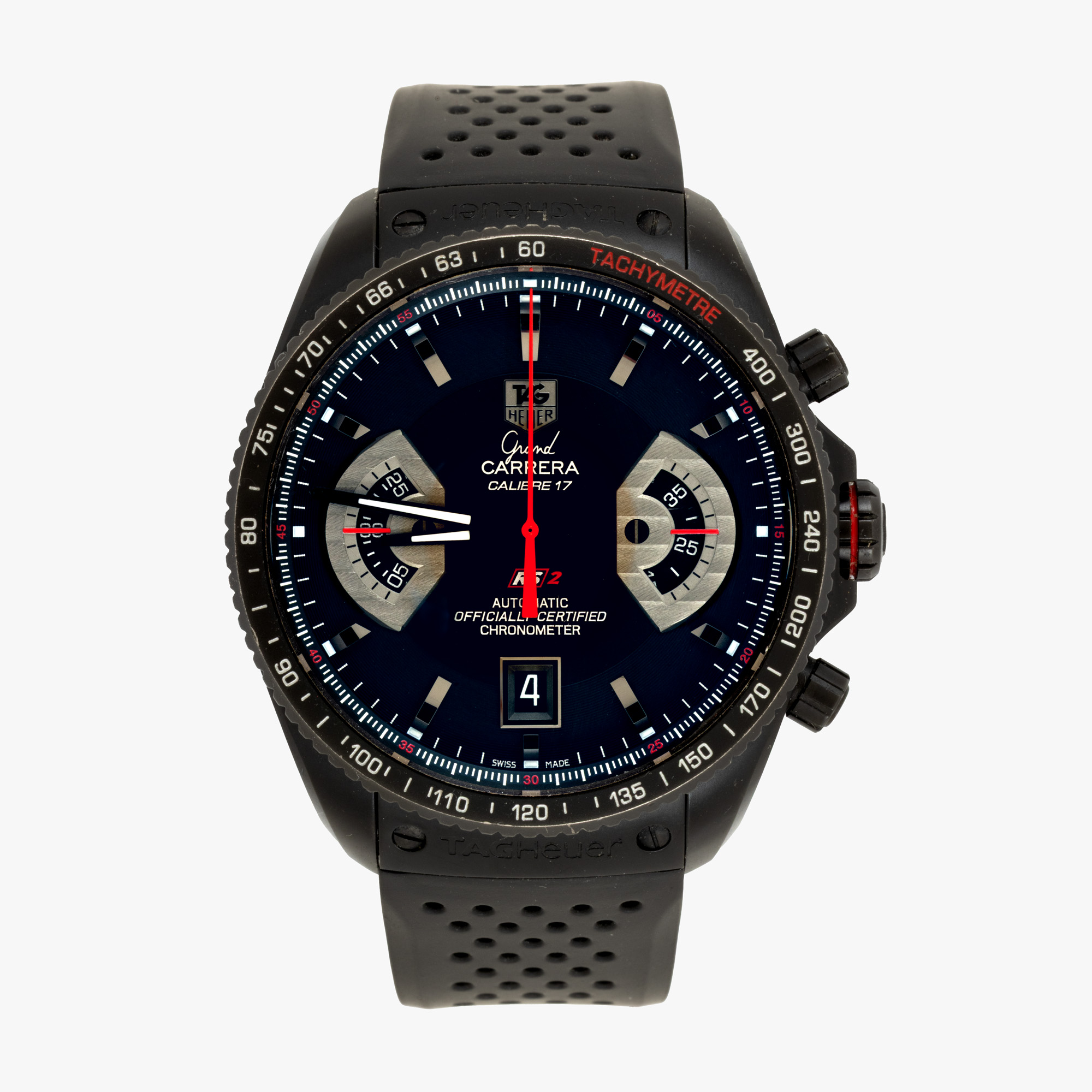 Ceas Tag Heuer Grand Carerra, de mână, barbătesc, însoțit de cutia originală și card de garanție