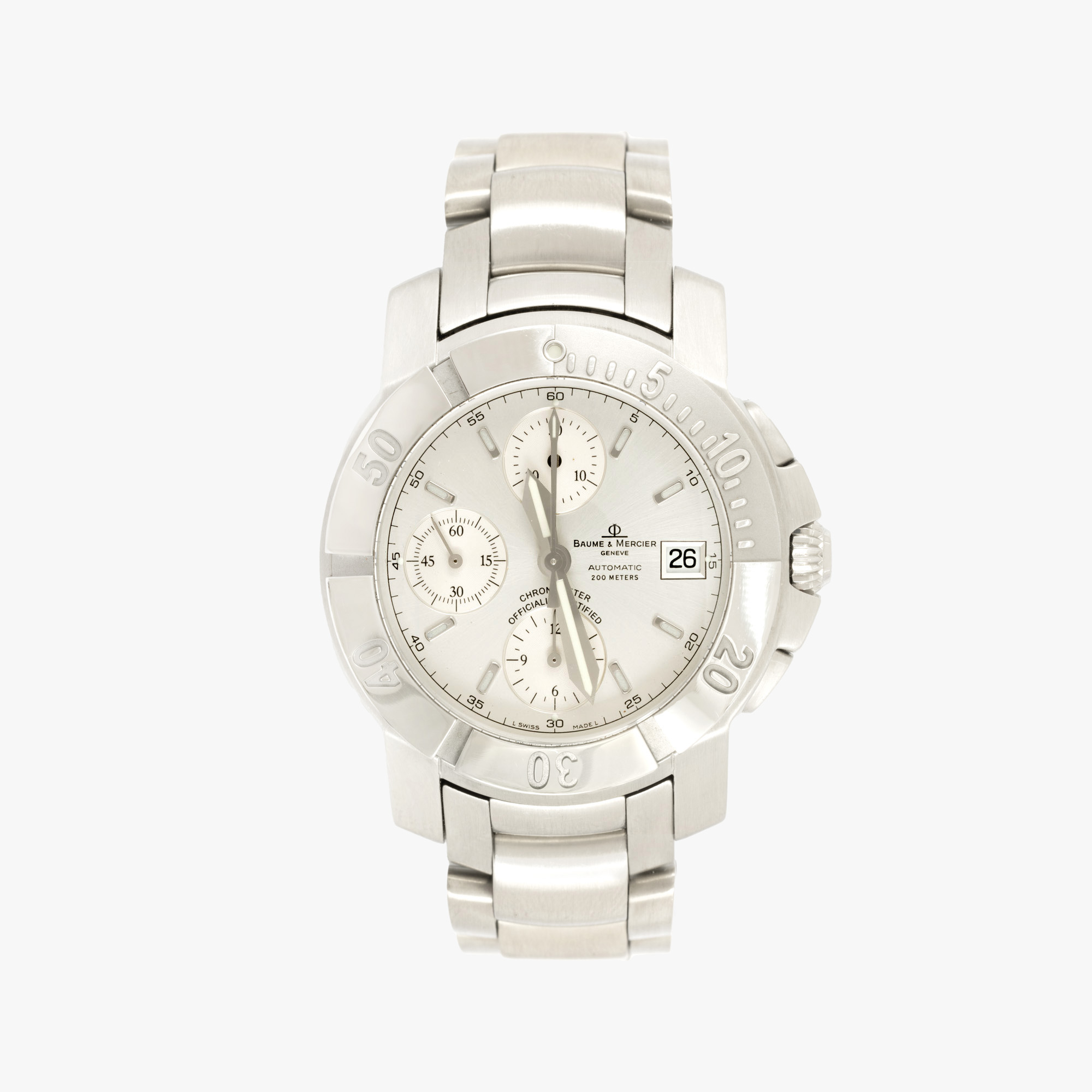 Ceas Baume & Mercier Capeland Chronograph, de mână, bărbătesc, însoțit de cutia originală