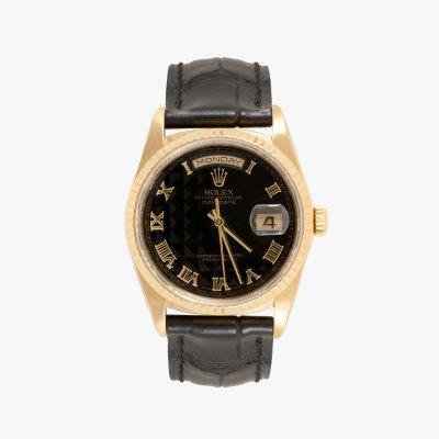 Rolex Day Date Watch, made of gold, hand, masculine