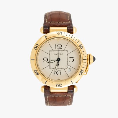 Cartier Pasha Watch, made of gold, men's, accompanied by original box