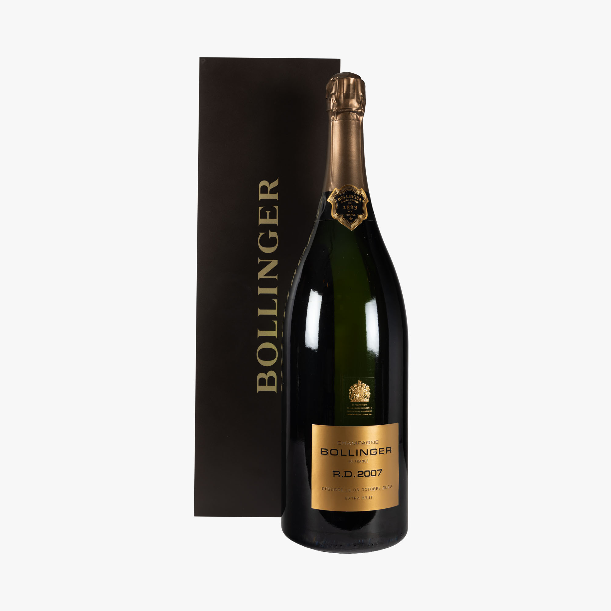 Champagne Bollinger, ”RD” (Récemment Dégorgé), 2007, 1st x 3l, în cutia originală