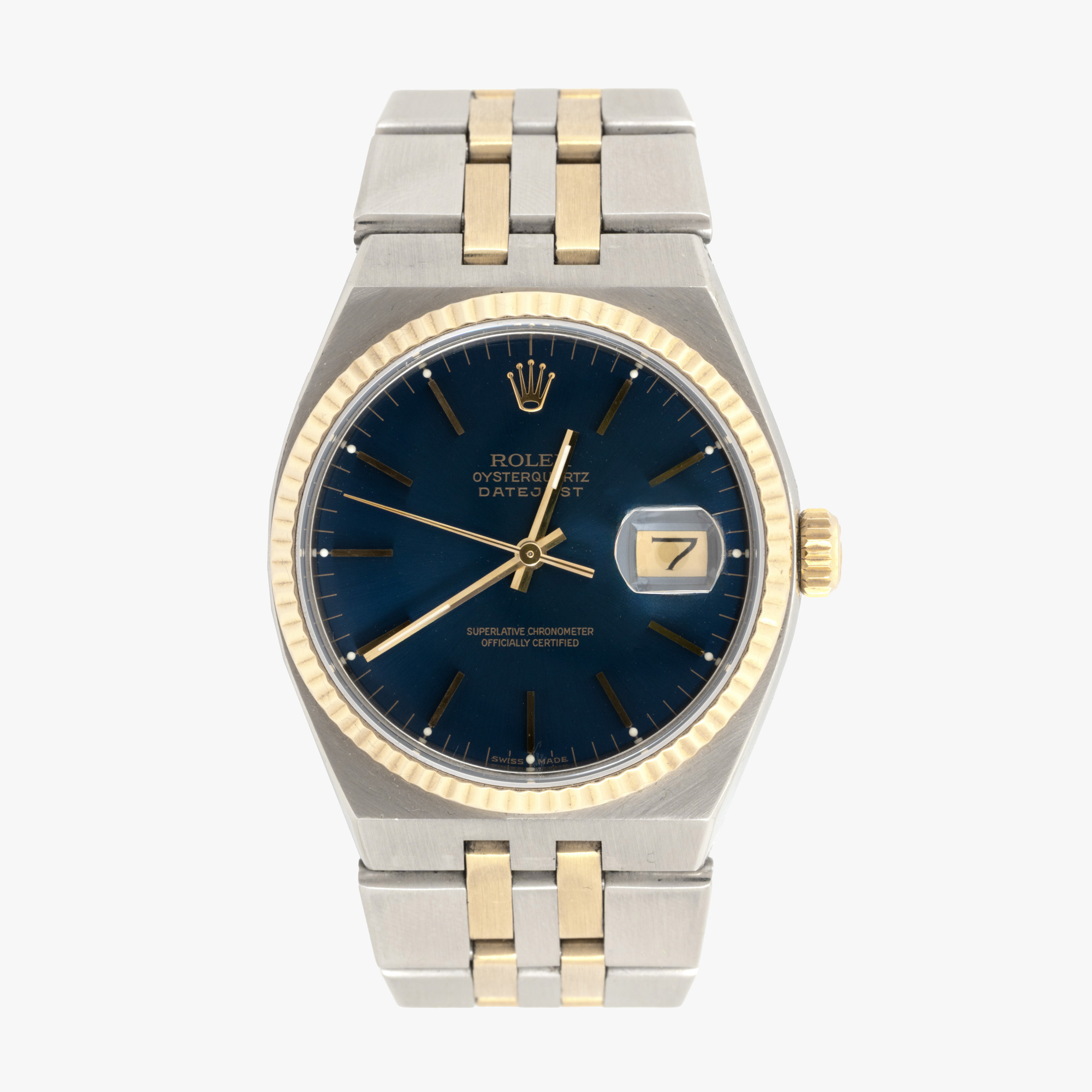Ceas Rolex Oysterquartz, din aur și oțel, de mână, bărbătesc