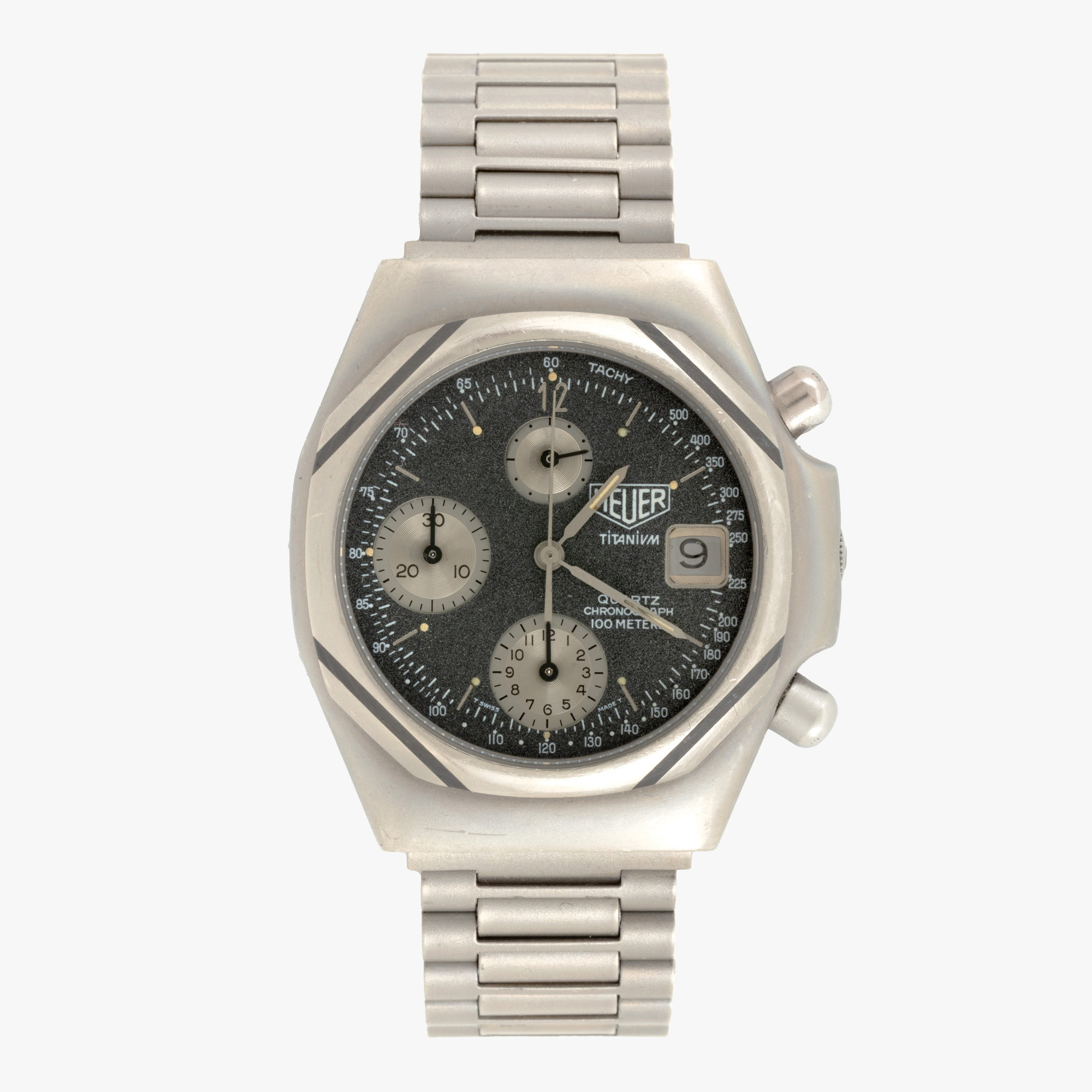 Ceas Heuer Titanium, din titan, de mână, bărbătesc