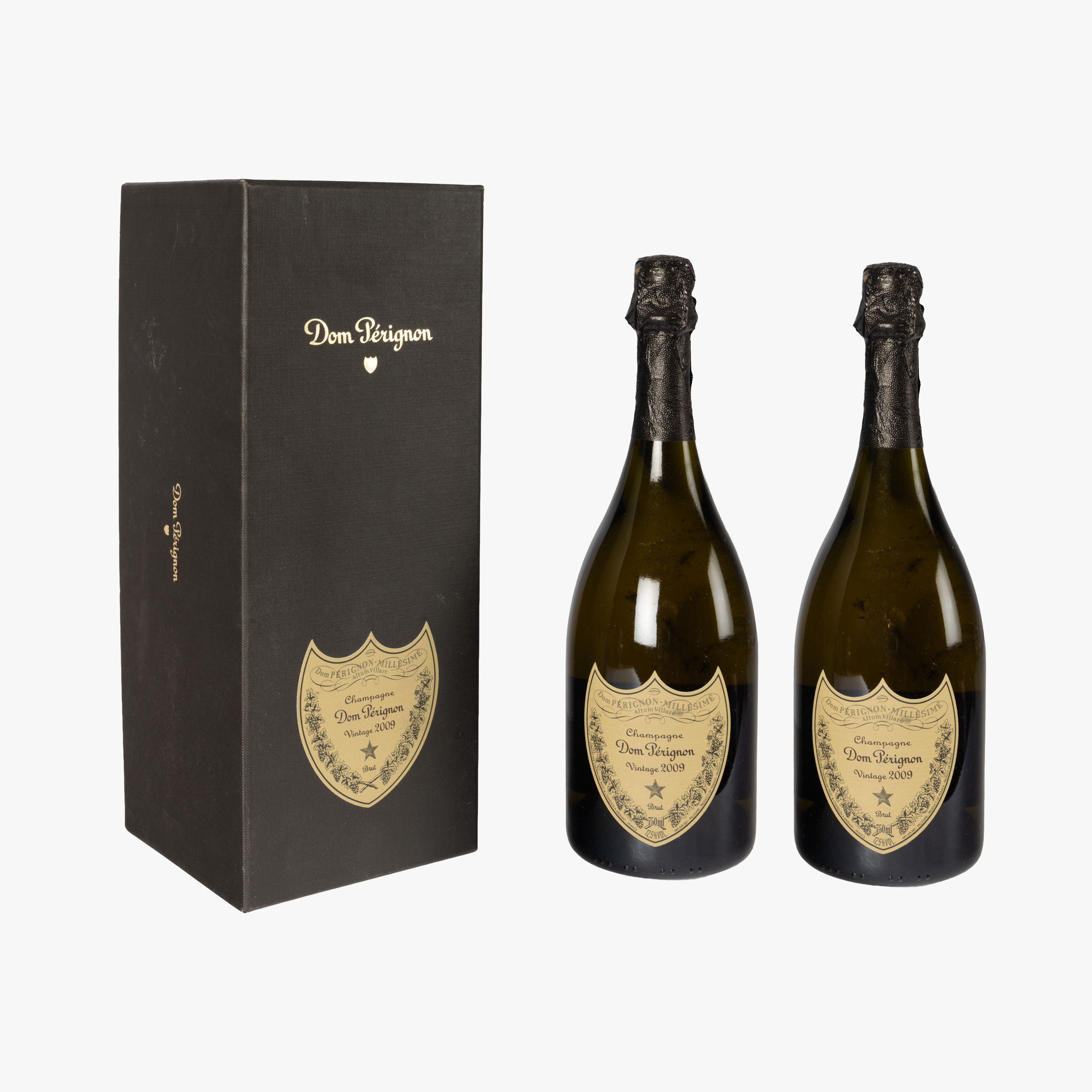 Champagne Dom Pérignon, Vintage 2009, 2st x 0,75l, dintre care una în cutia originală