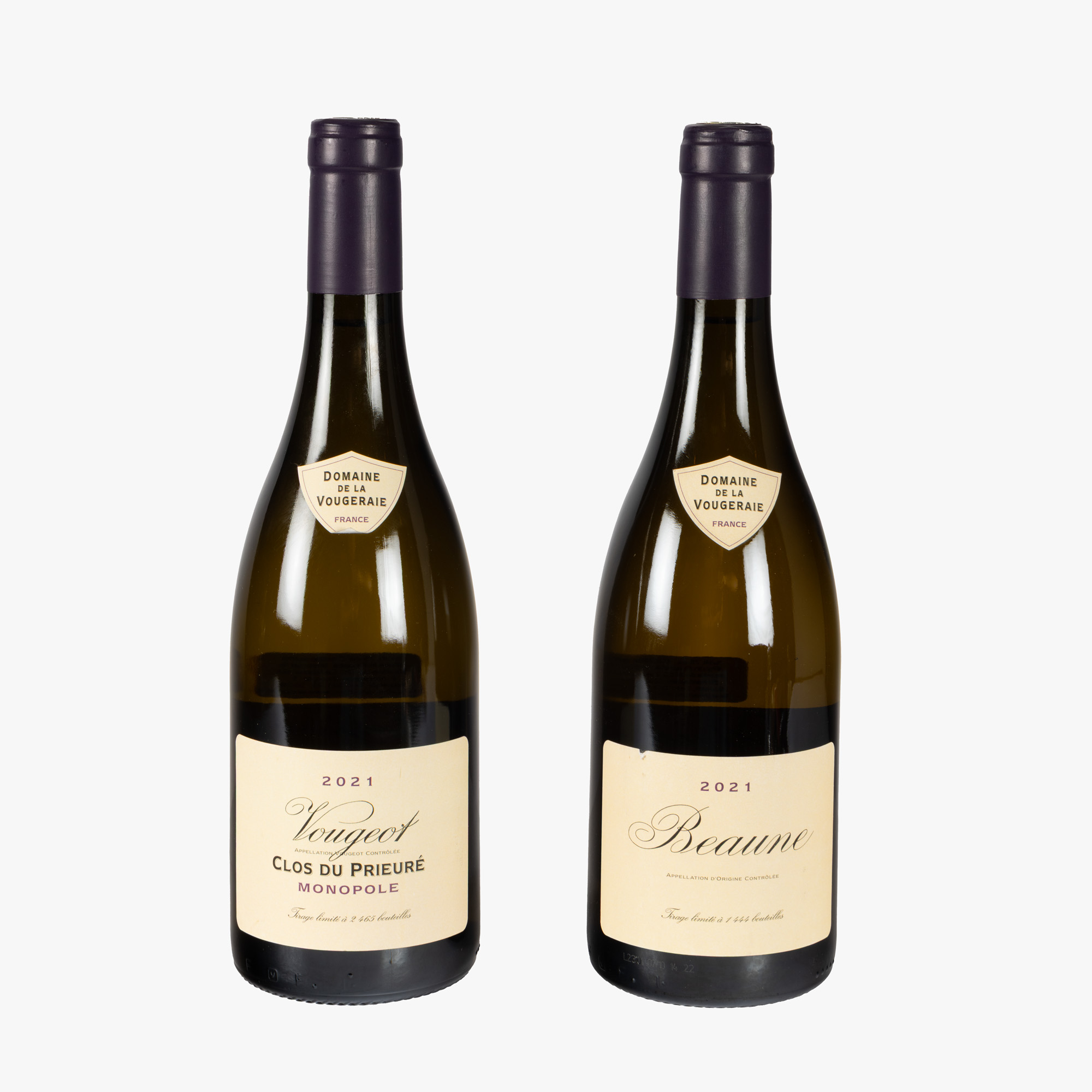 Domaine de La Vougeraie, Beaune Blanc și Clos de Vougeot Blanc Clos du Prieuré, 2021, 2st x 0,75l