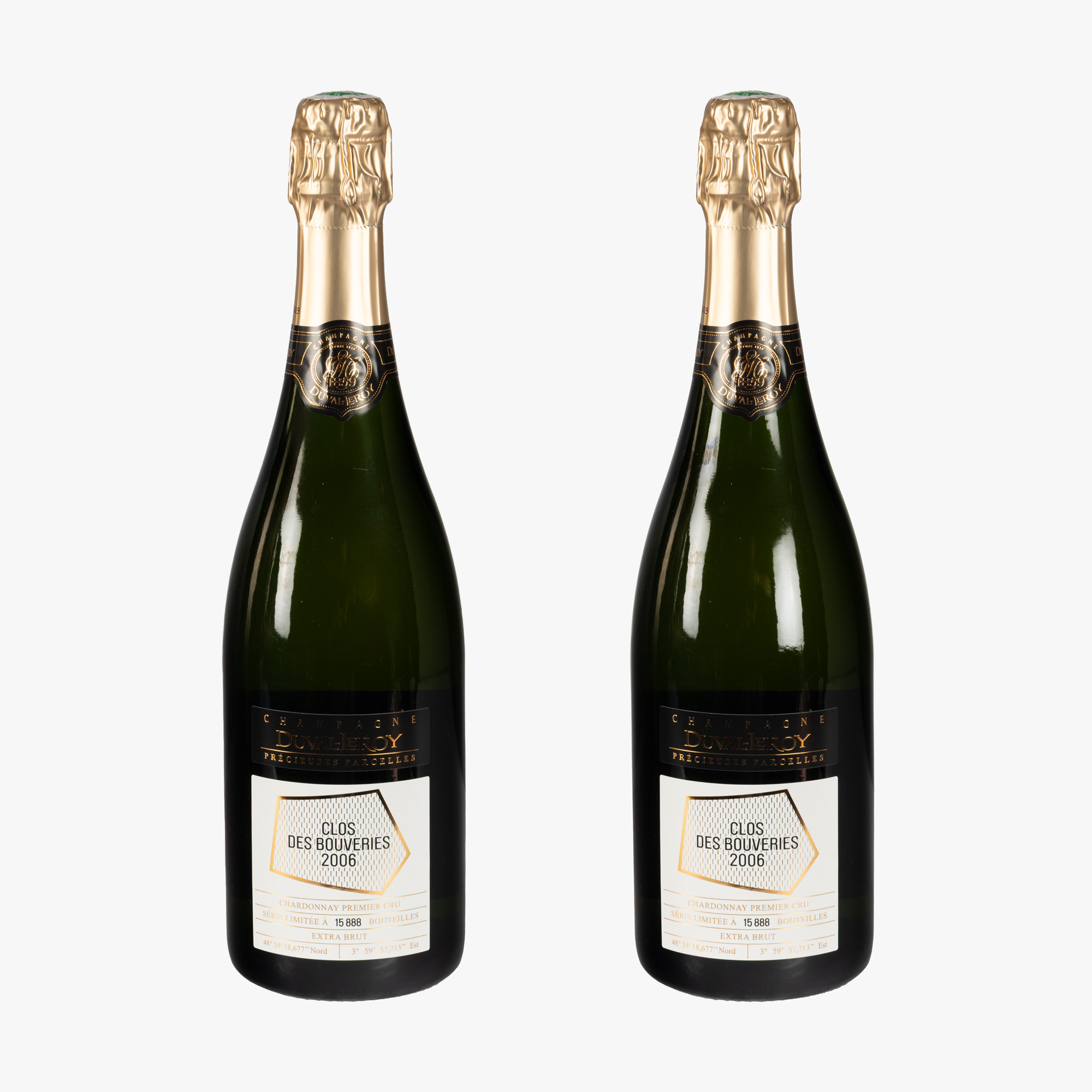 Champagne Duval-Leroy, Cuvée Clos des Bouveries, 2006, 2st x 0,75l