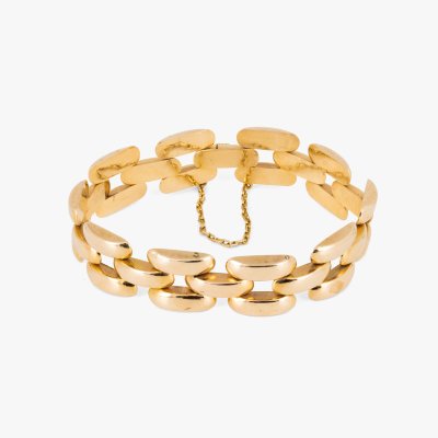 Massive gold bracelet, circa 1970