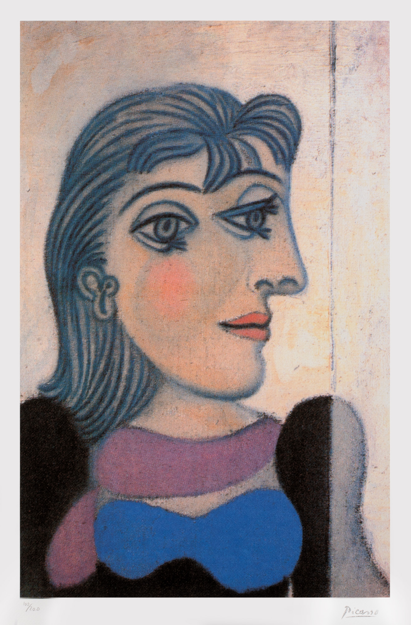 Dora Maar cu eșarfă mov
