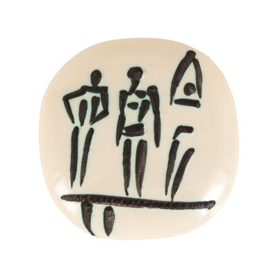 Three People on Trampoline