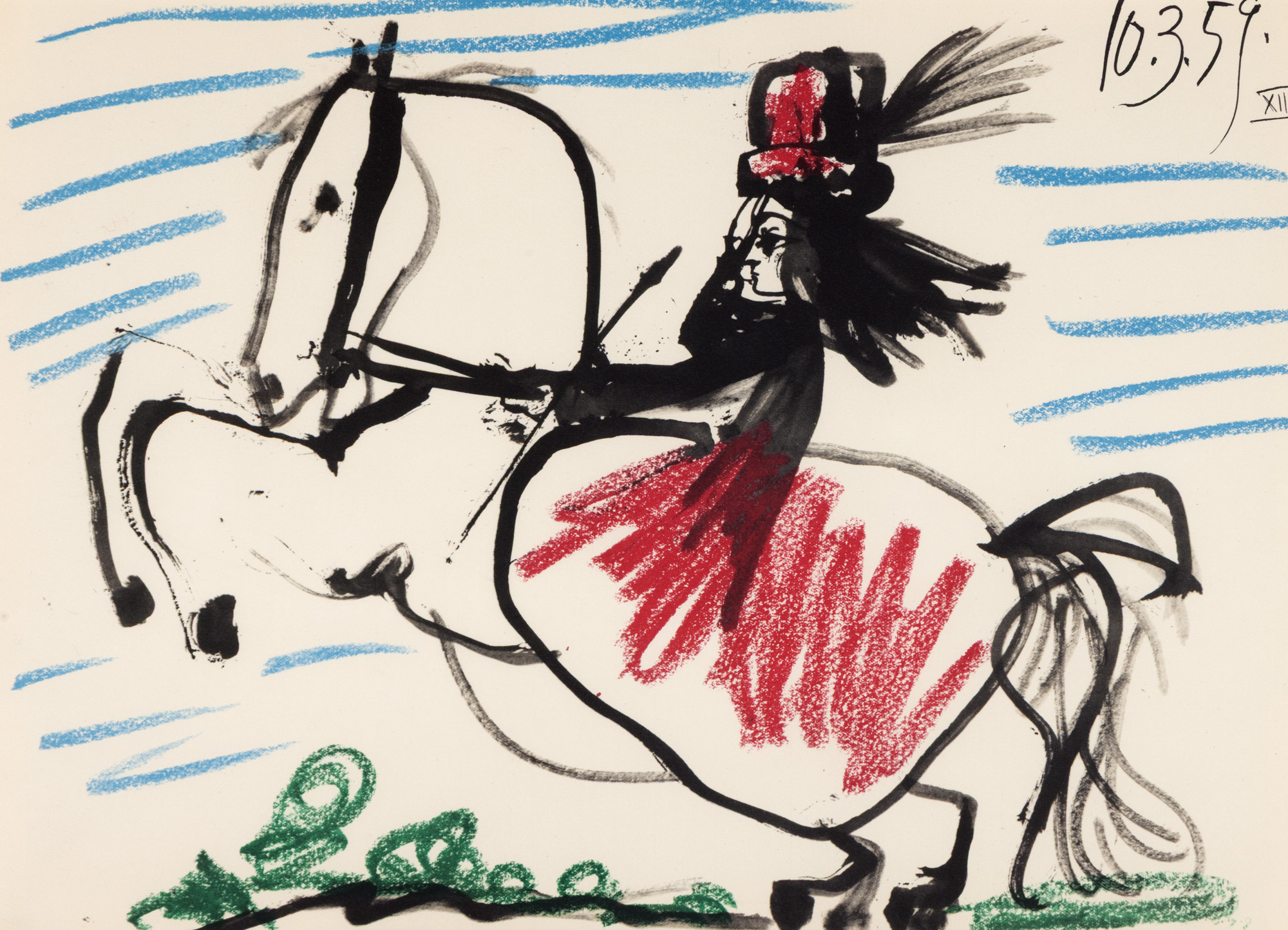 Jacqueline sur cheval
