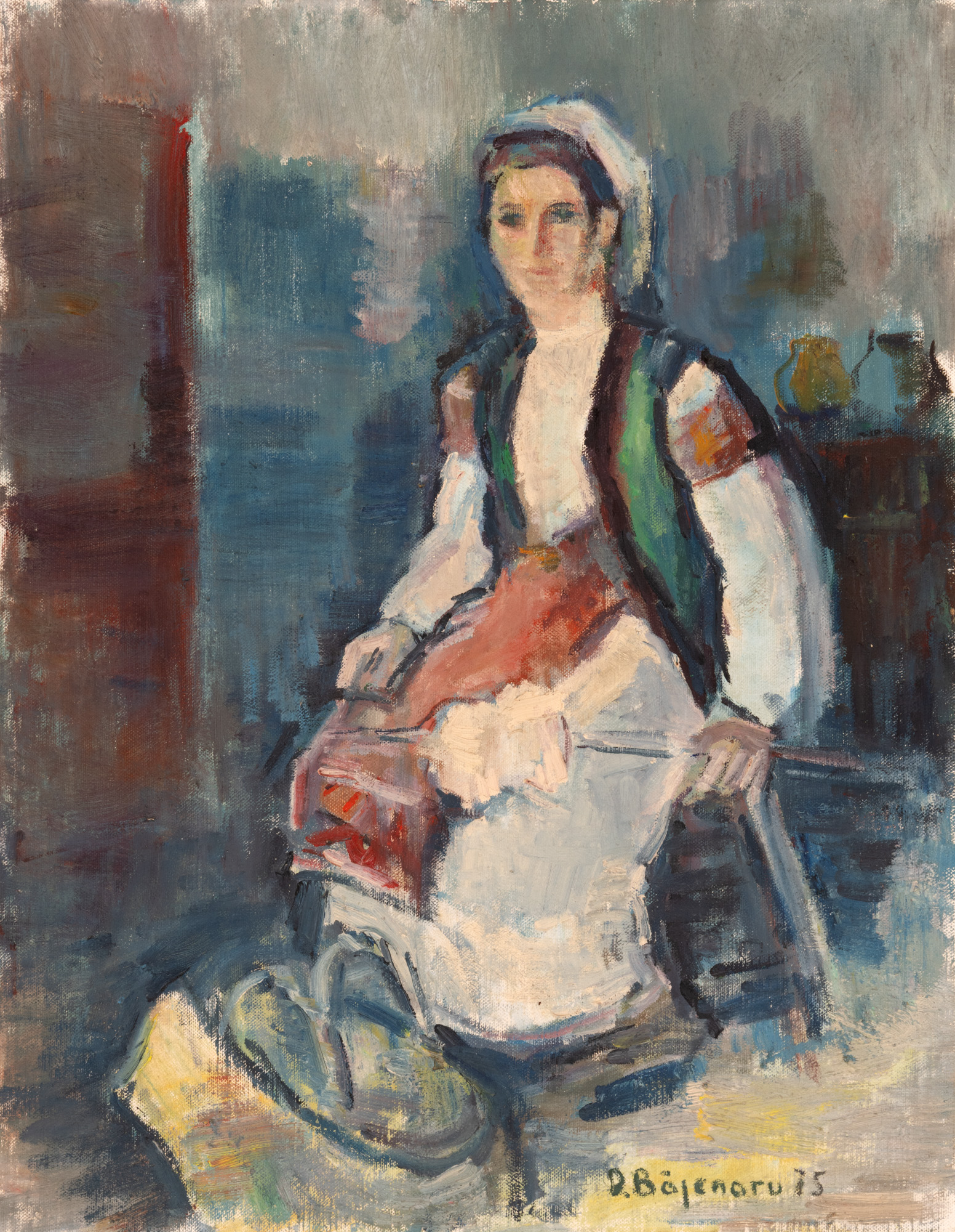 Peasant Girl with a Spindle