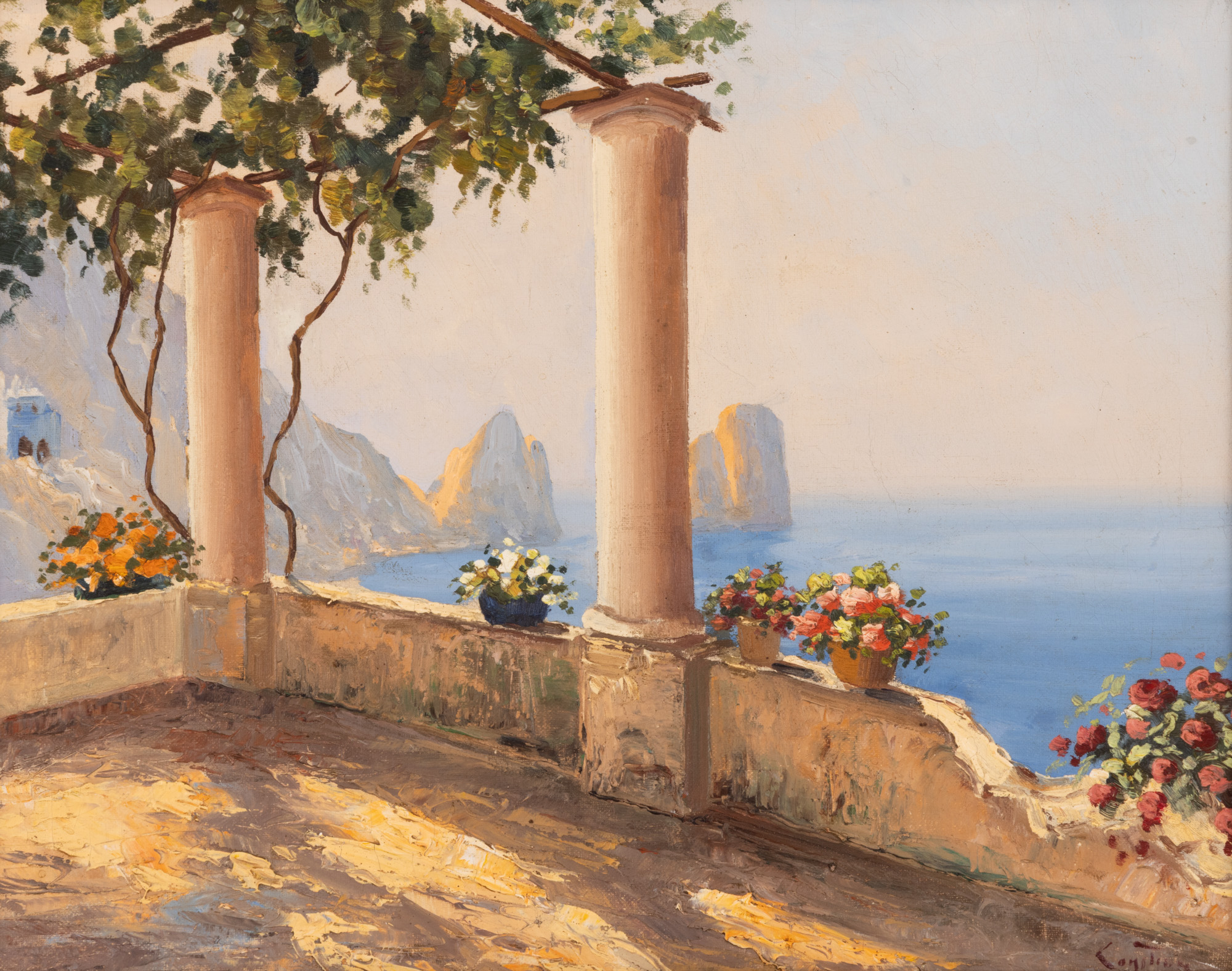 View towards Faraglioni Rocks