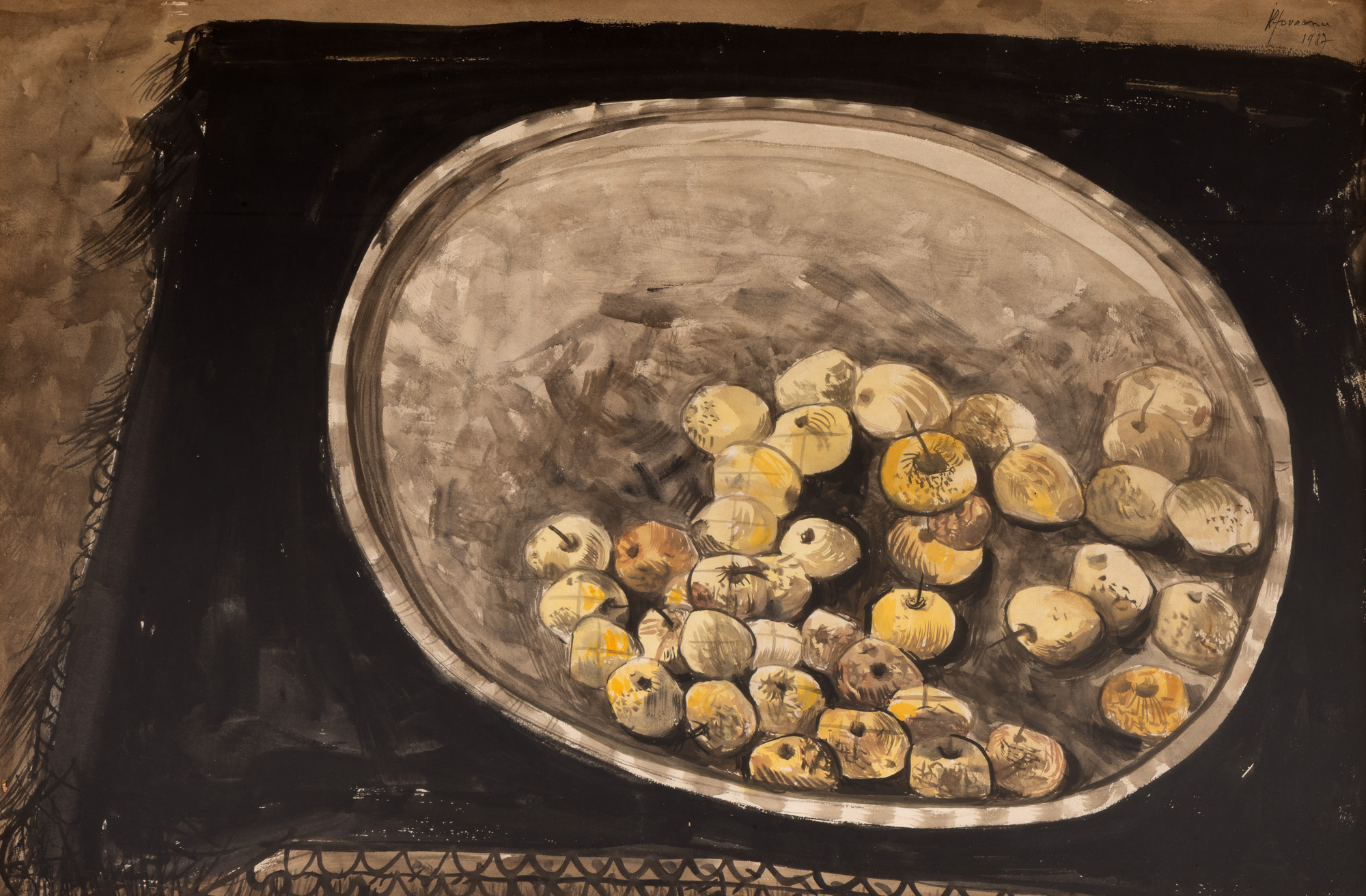 Pots with Apples