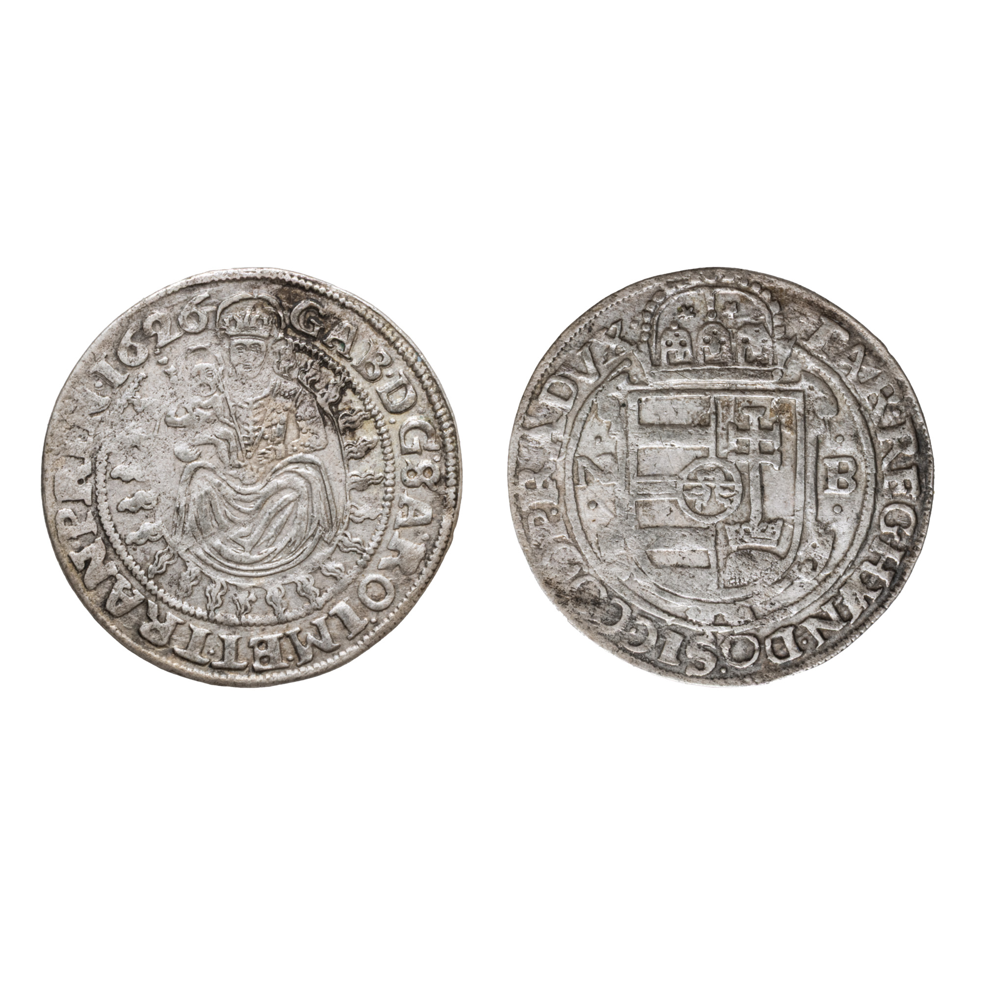 Gros Coin, Gabriel Bethlen, Principality of Transylvania, minted in Baia Mare, 1626, silver
