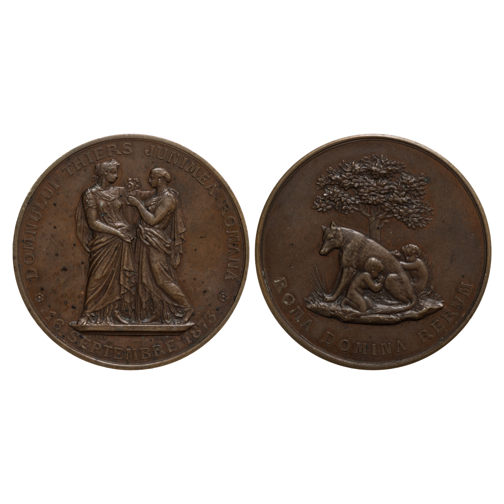 Medalie ”Domnului Thiers, Junimea Română”, 1873