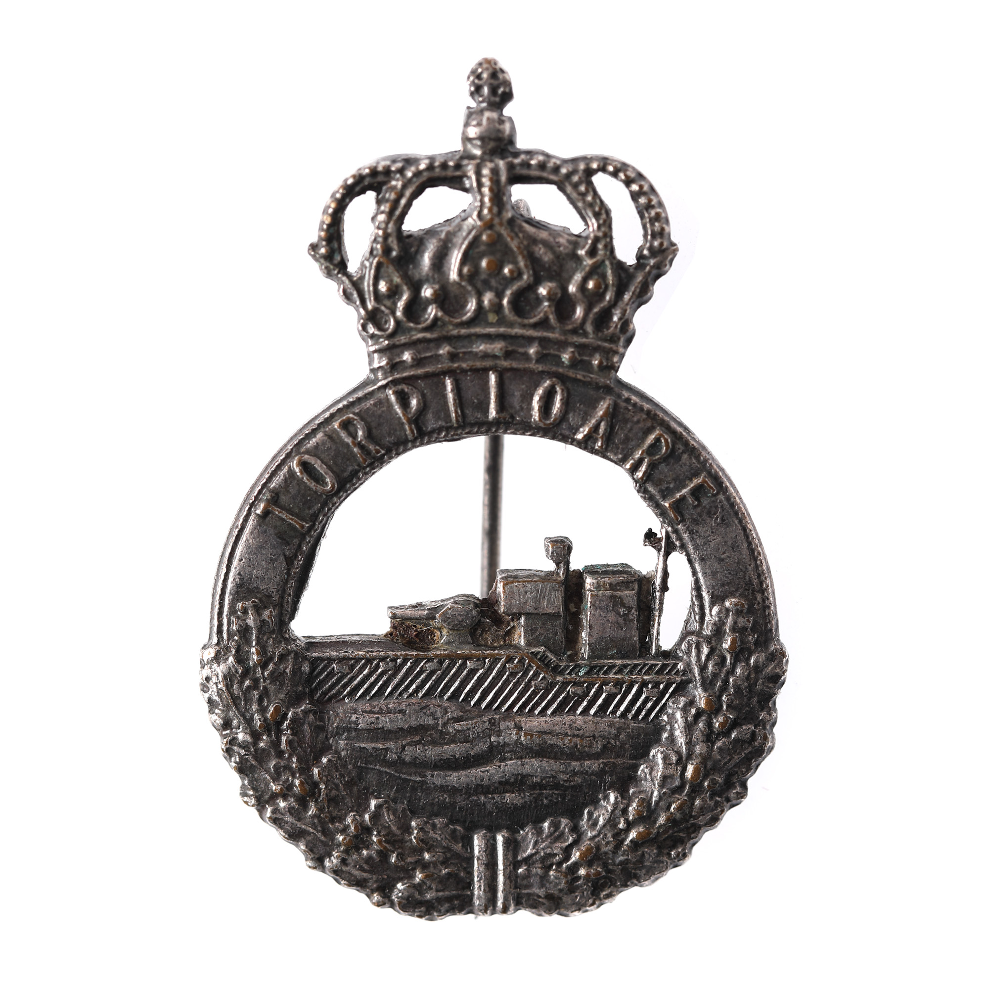 Insigna ”Marina Regală - Nave Torpiloare”, piesă rară, 1943