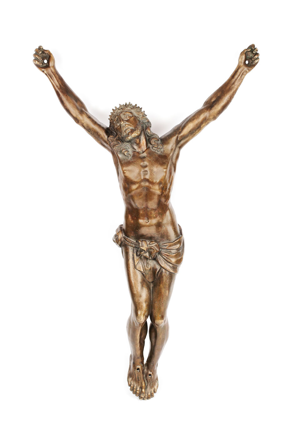 Monumental Corpus Christi din bronz, atelier central-european, sec. XVIII-XIX