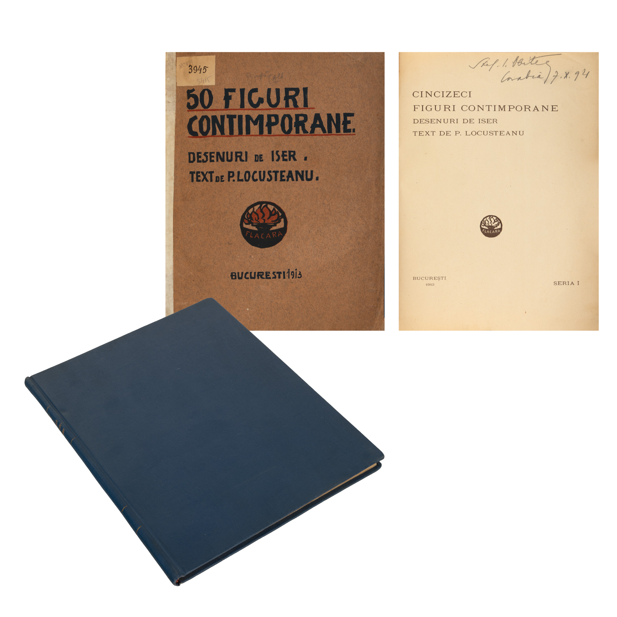 "Fifty Contemporary Figures", text by Petre Locusteanu, drawings by Iser, Bucharest, 1913