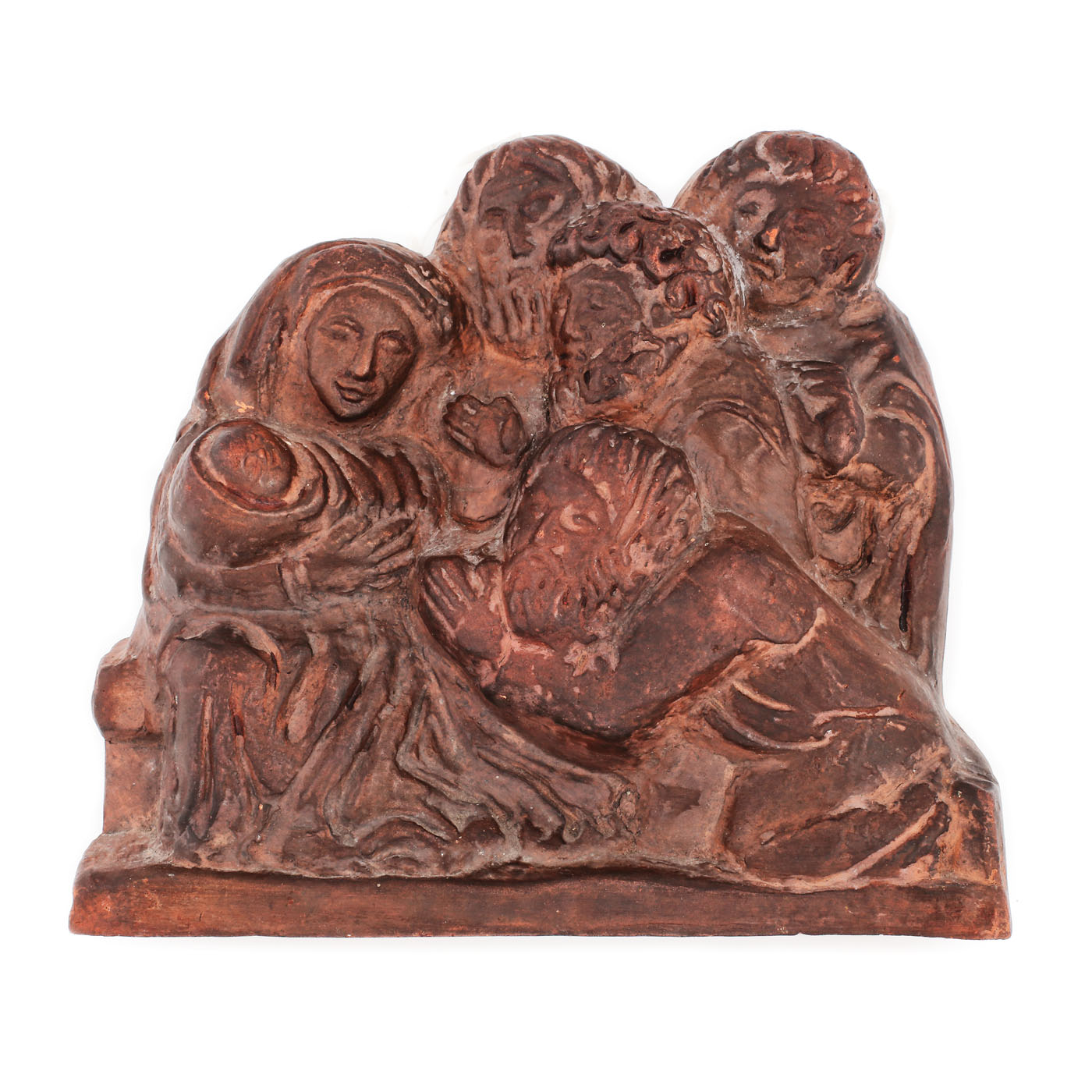 Sculptură în ceramică arsă, "Naşterea Domnului şi cei trei Magi", sec. XIX-XX