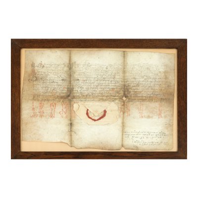 Uric (deed of ownership), issued by Gavril Movila (1618-1620), the voivode of Wallachia, in the second year of his reign, Targoviste, January 22, 7127 (1619), extremely rare, collector's item