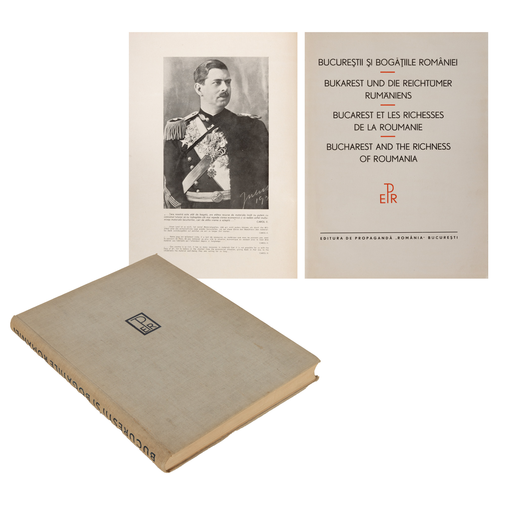 "Bucharest and the Riches of Romania", Bucharest, 1937-1938