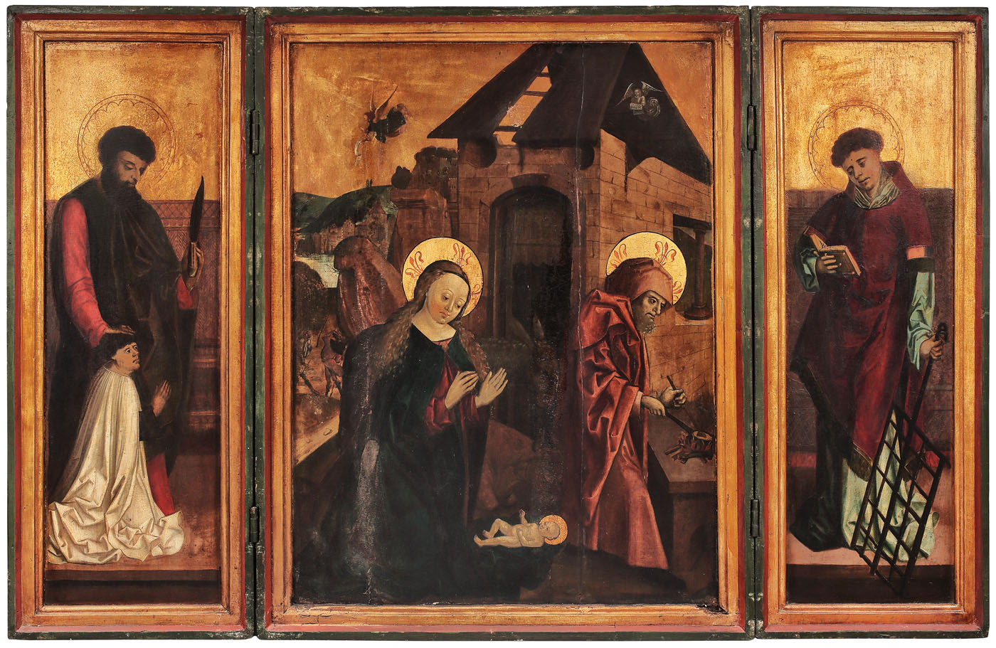 Triptic, "Nașterea Domnului", atelier german, începutul sec. XVI