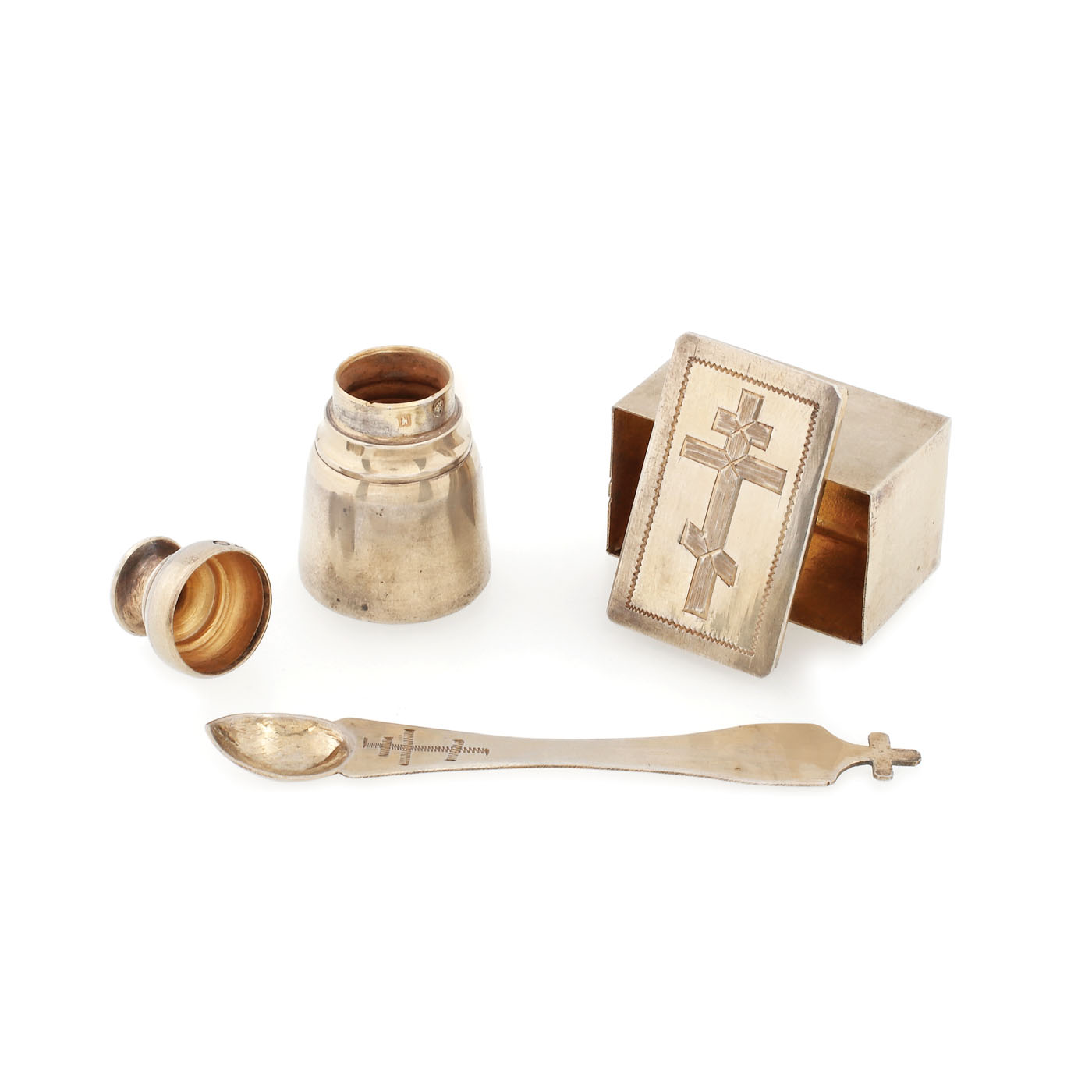 Set de botez din argint, cca. 1900