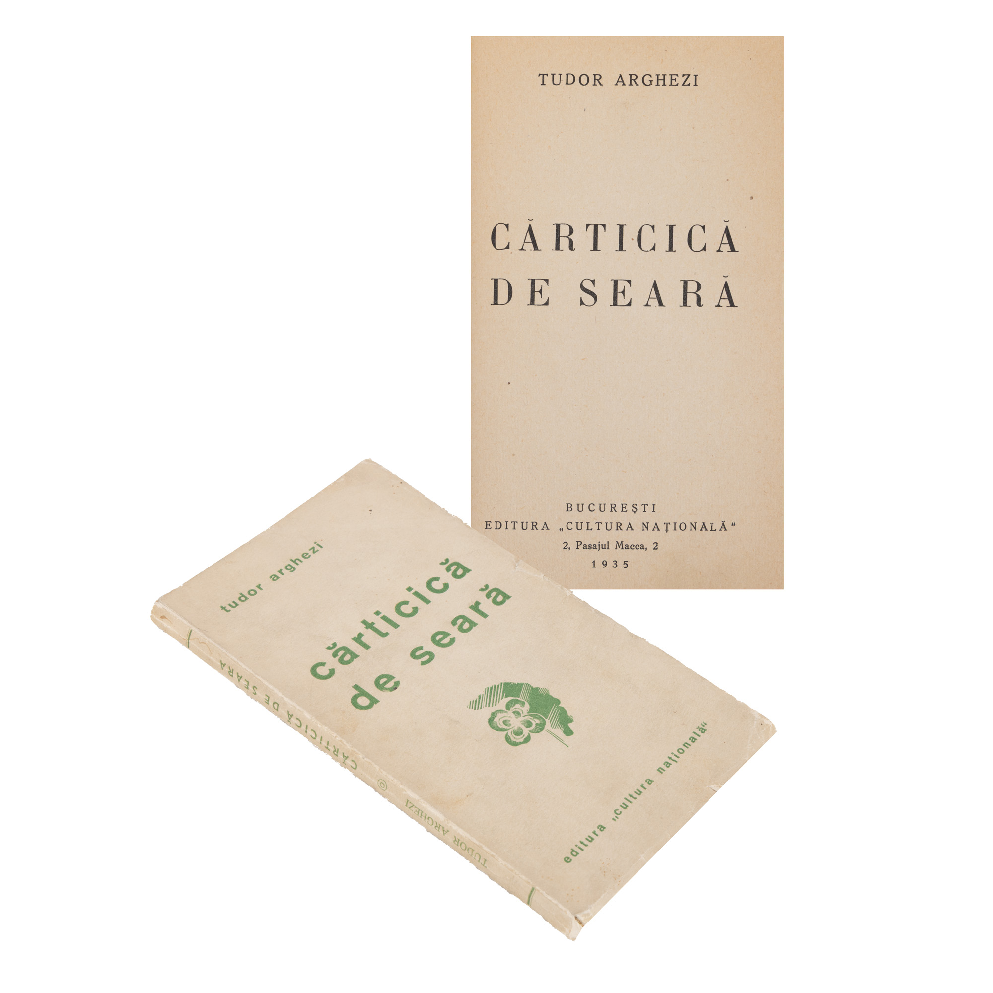 ”Cărticică de seară”, de Tudor Arghezi, ediție princeps, București, 1935