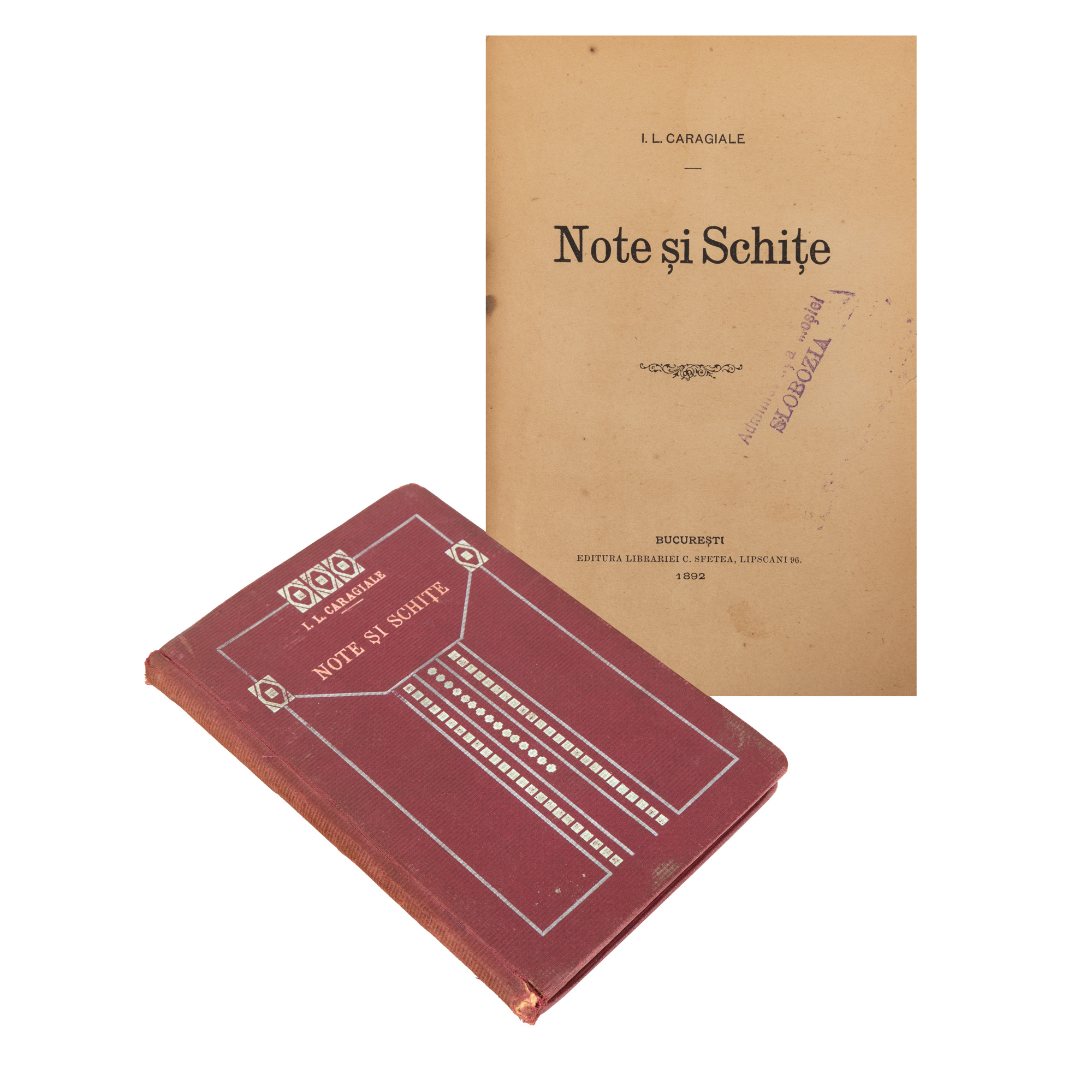 "Notes and Sketches" by Ion Luca Caragiale, Bucharest, 1892