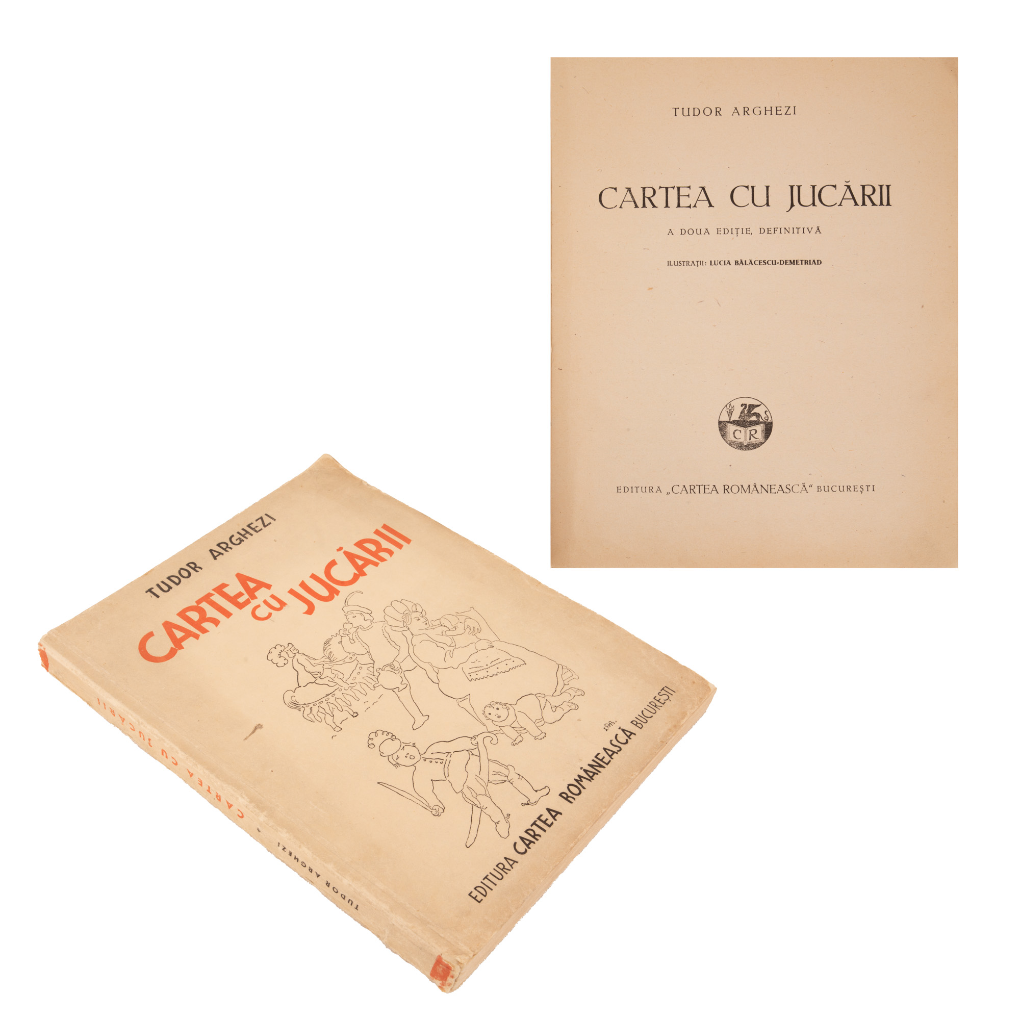 "Cartea cu jucării", de Tudor Arghezi, București, 1943, exemplar numerotat 2067