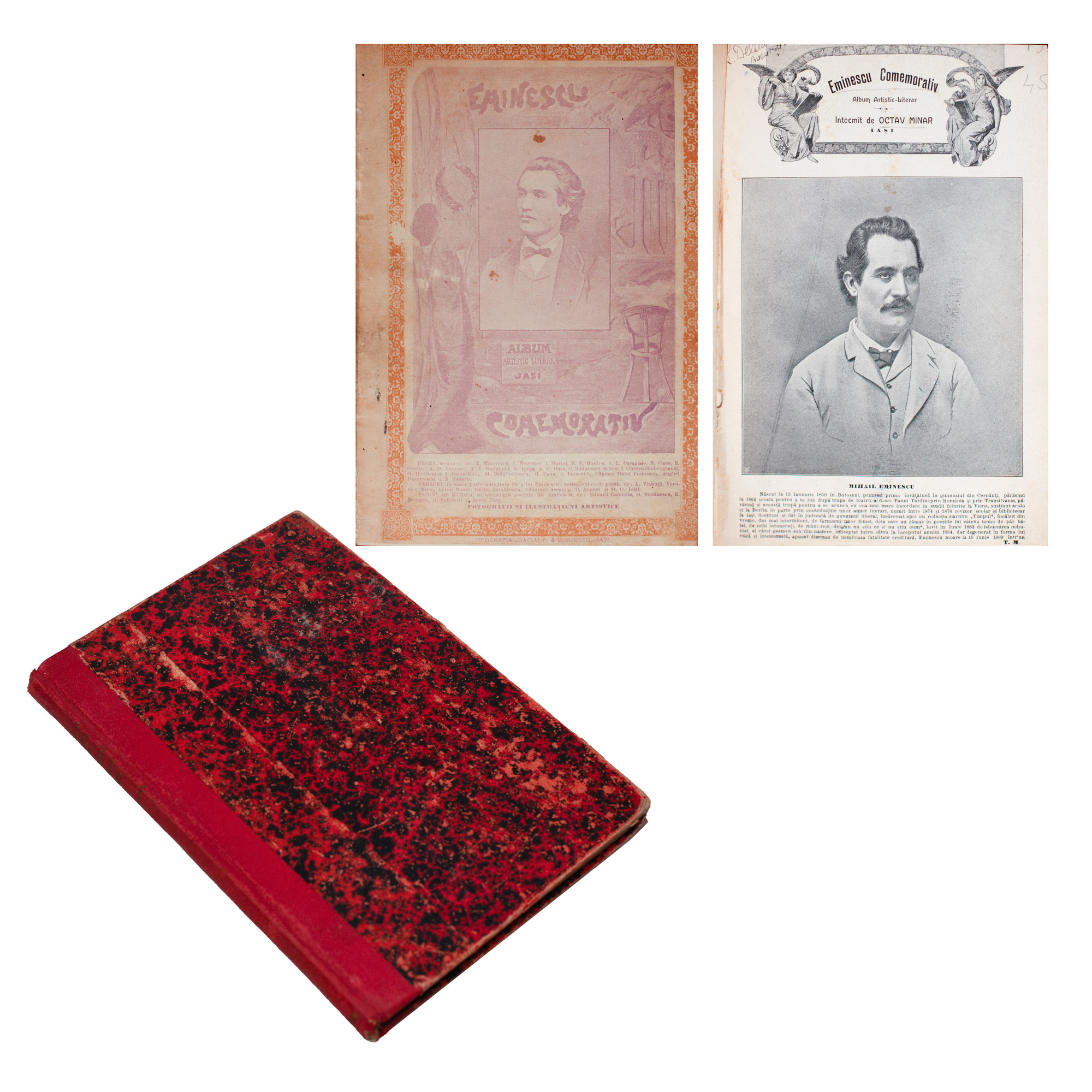"Eminescu Commemorative. Artistic-literary album", by Octav Minar, Iași, 1909