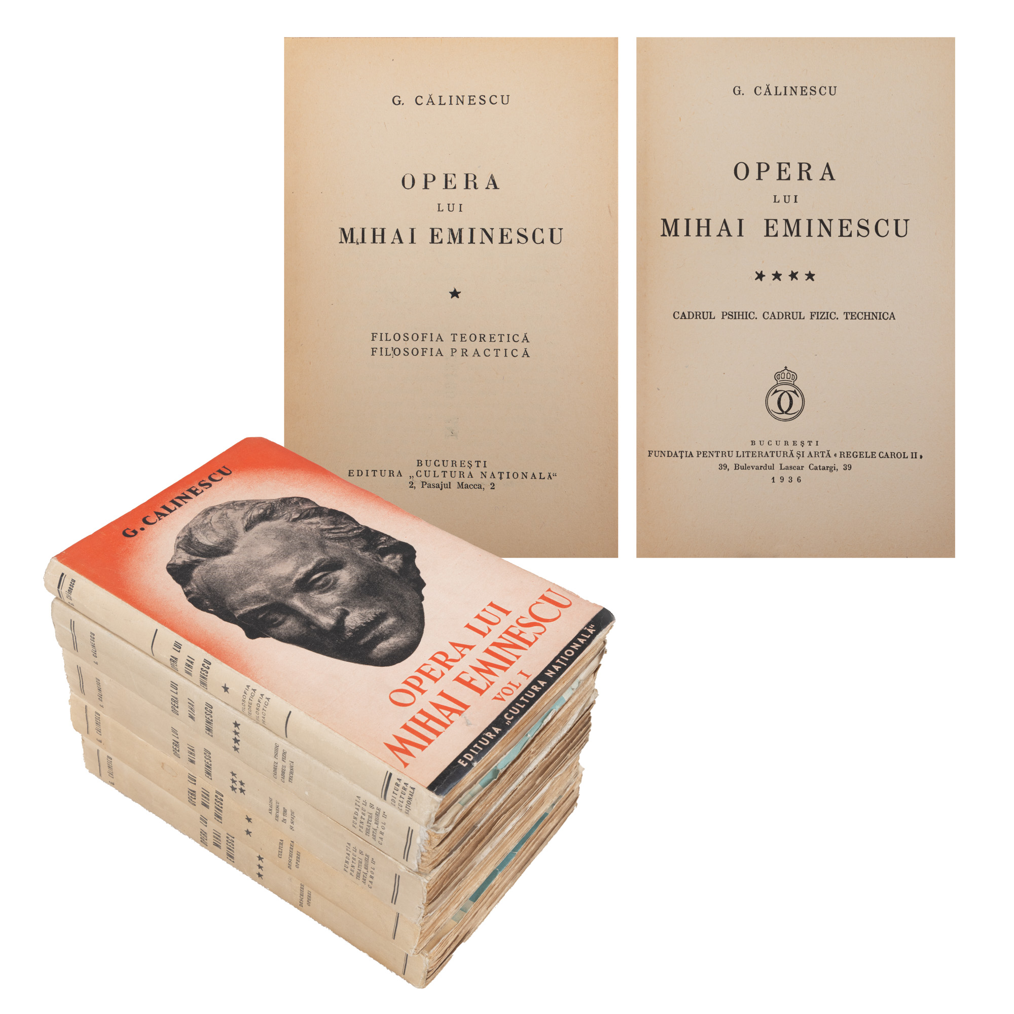 ”Opera lui Mihai Eminescu”, de George Călinescu, volumele I-V, București, 1934-1936