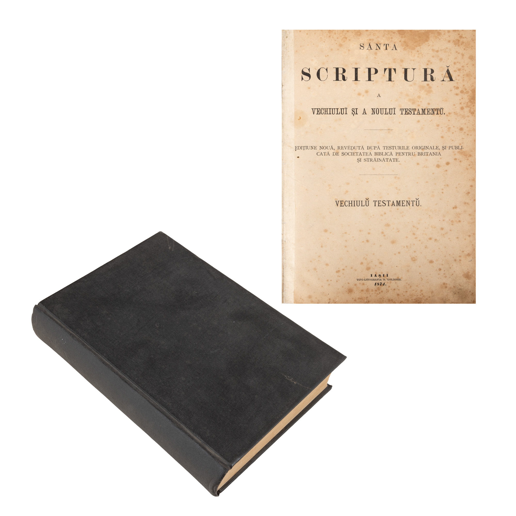"Holy Scripture of the Old and New Testament", Iași, 1874