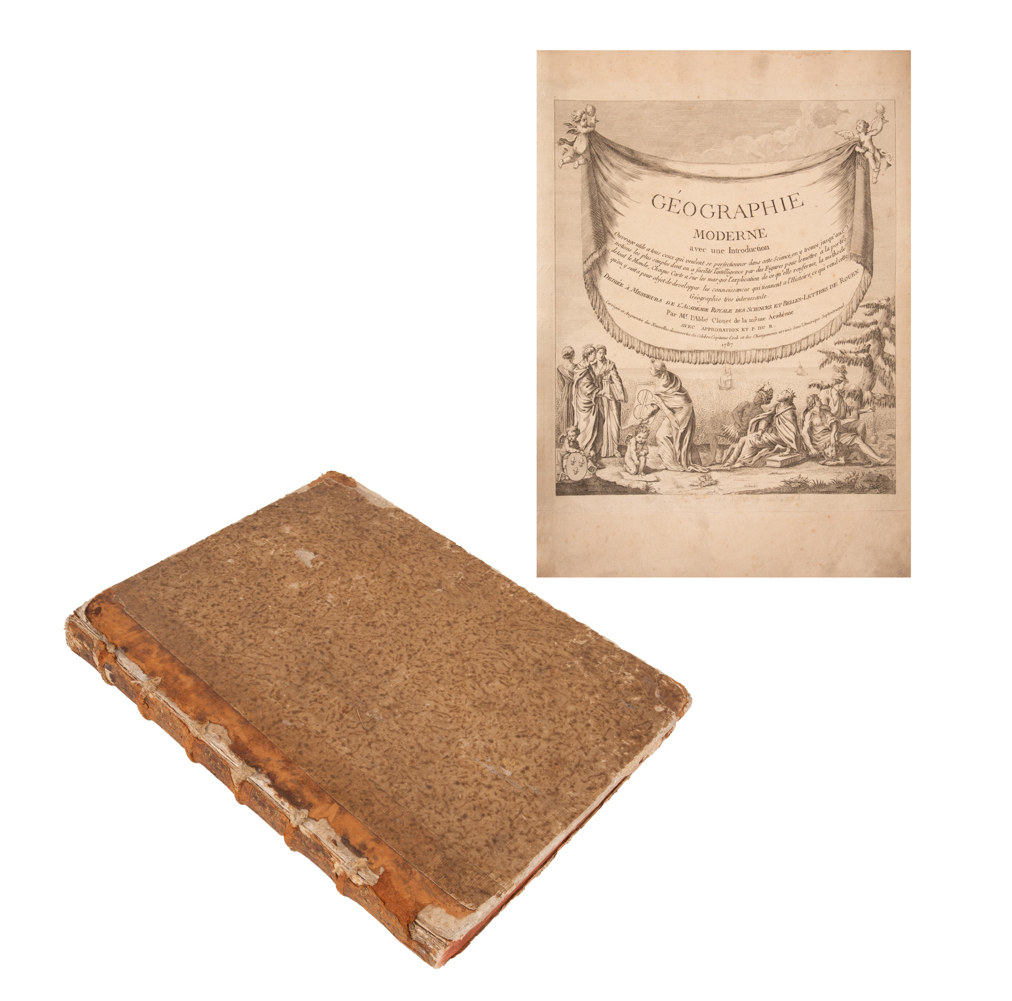 Atlas ”Geografia modernă”, de Jean-Baptiste Louis Clouet, franceză, Paris, 1787, ediție princeps, cu 68 de hărți
