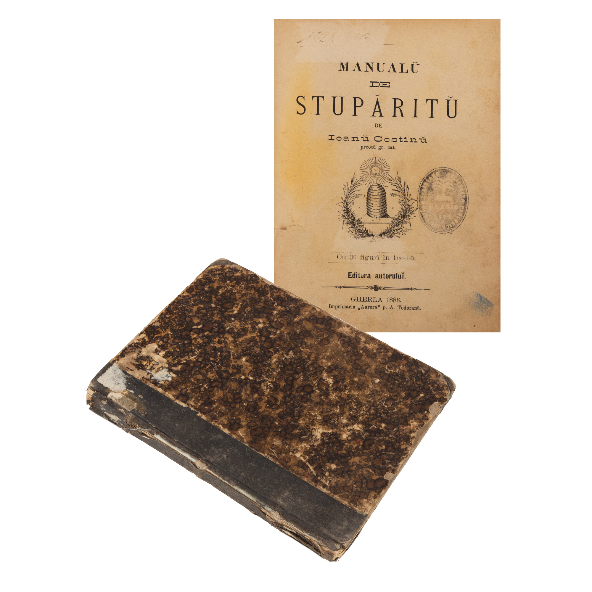 ”Manualu de stupăritu”, de Ioan Costin, Gherla, 1886, cu ex-libris, piesă rară