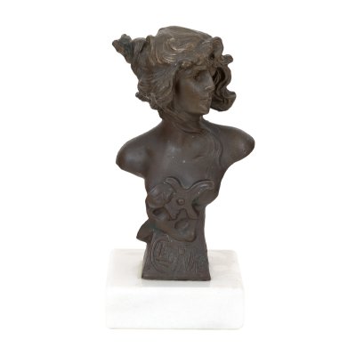 "Cleopatra" - Art Nouveau style statuette, circa 1900