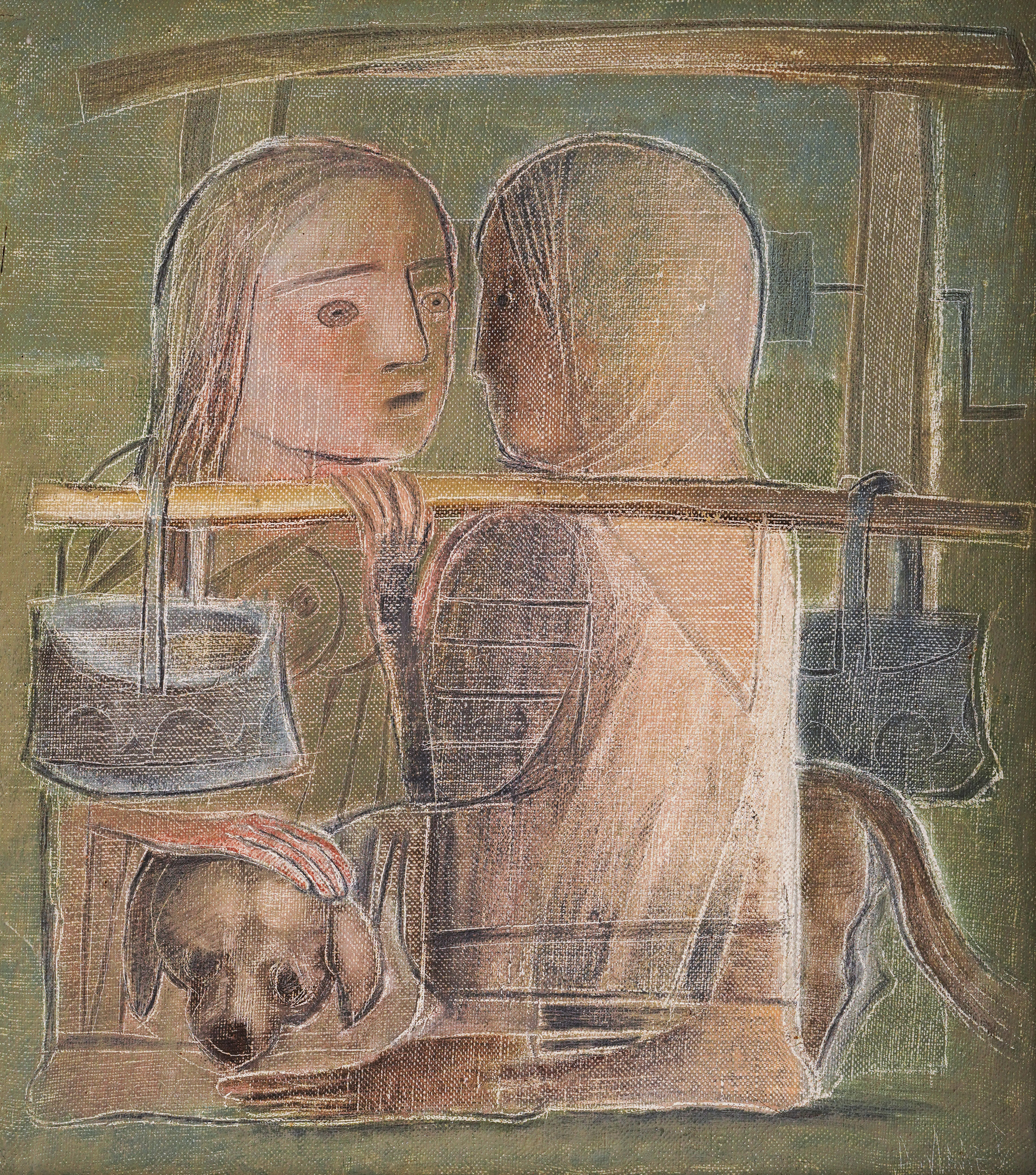 Girl with a dog