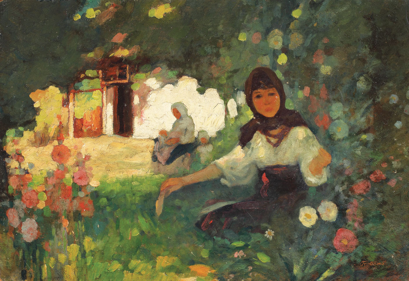 În grădină