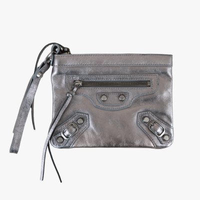 ”Le City” - plic Balenciaga, din piele metalizată