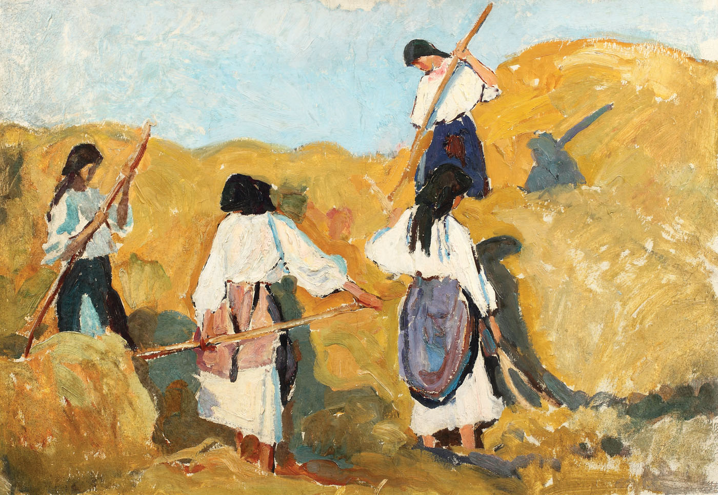 Strânsul fânului