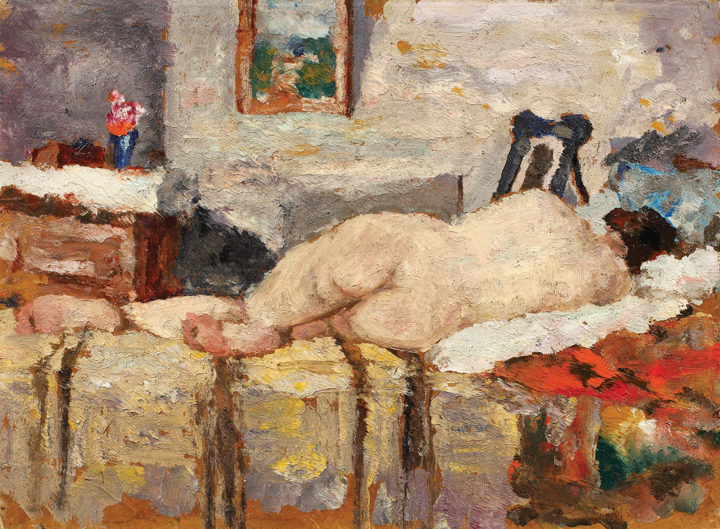 Nud pe divan