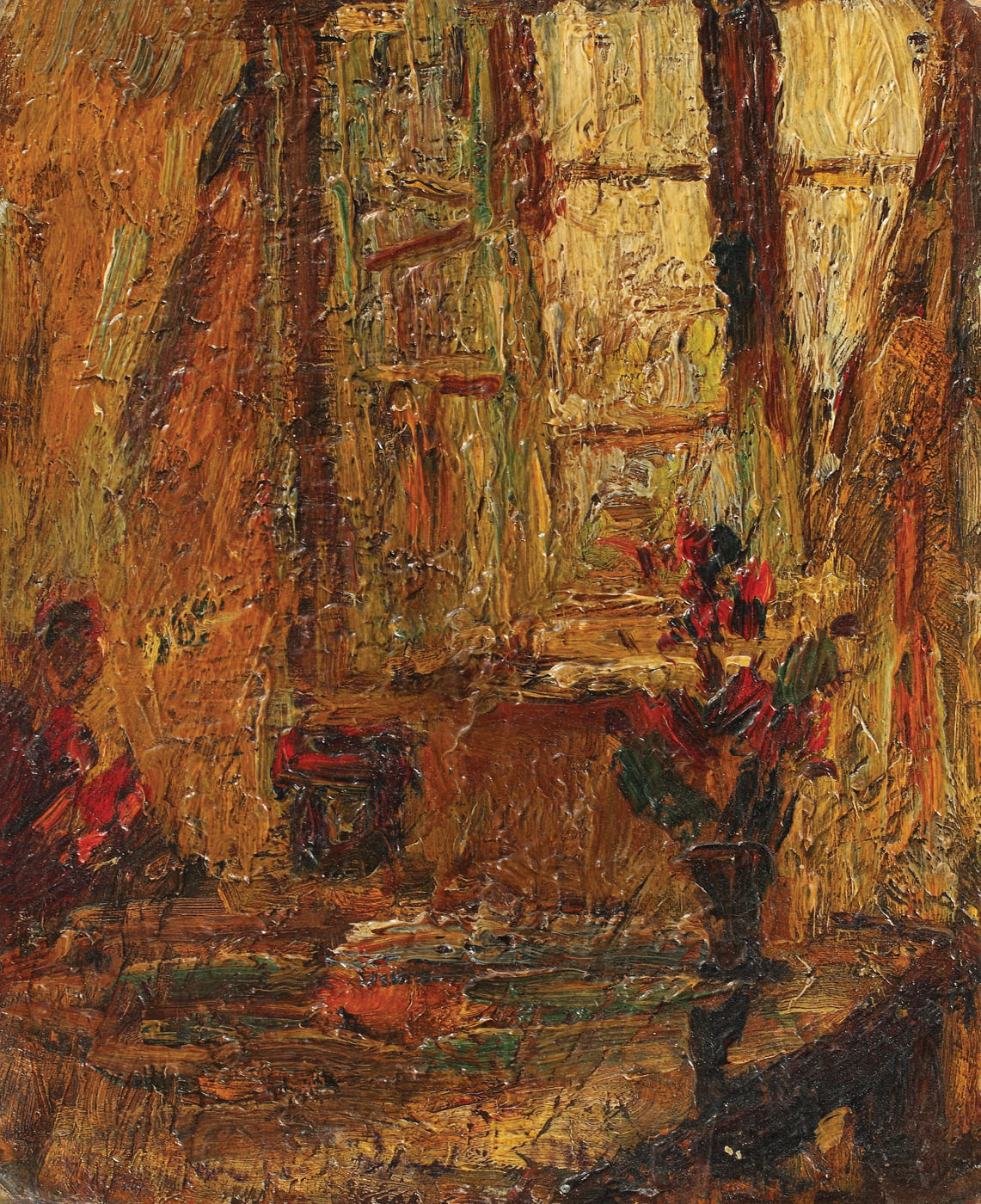 La fereastră