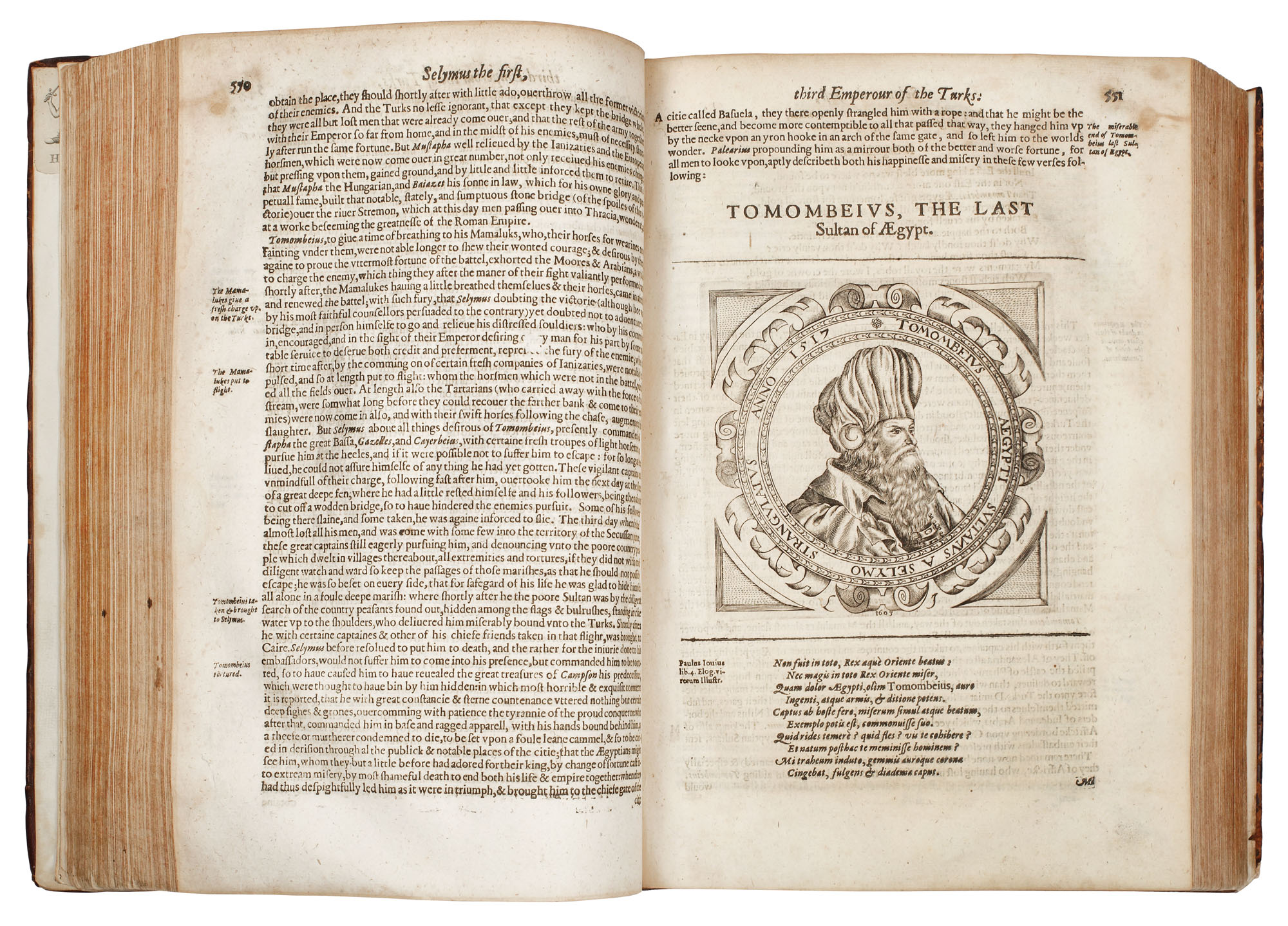 "Istoria generală a Turcilor", de Richard Knolles, 1631, în limba engleză cu menţiuni despre Mihai Viteazul şi principatele Române, piesă rară de colecţie