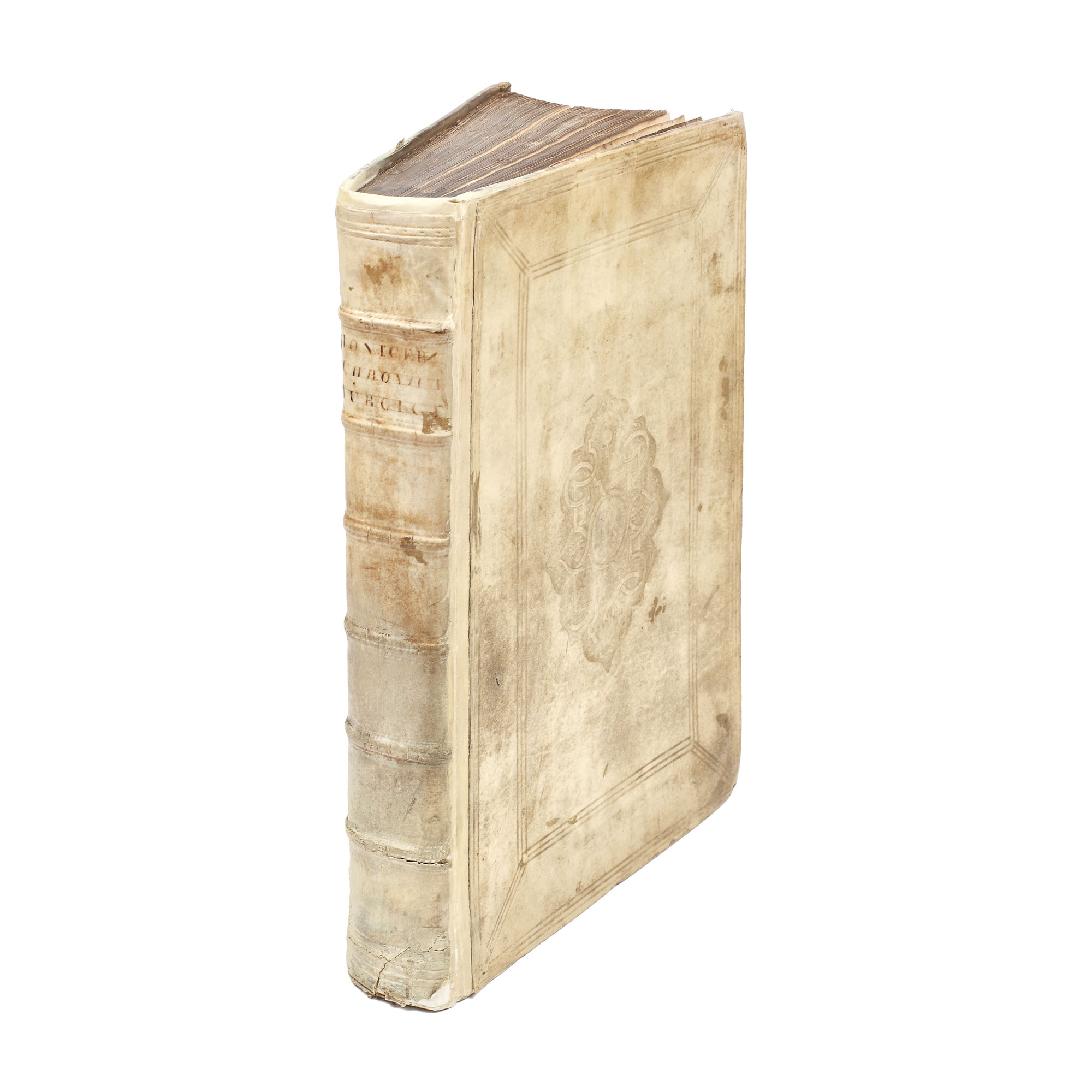 "Cronicile turcilor: originile turcilor, prinţi, împăraţi, războaie, bătălii", de Philip Lonicer, Frankfurt, 1578, piesă rară de colecţie