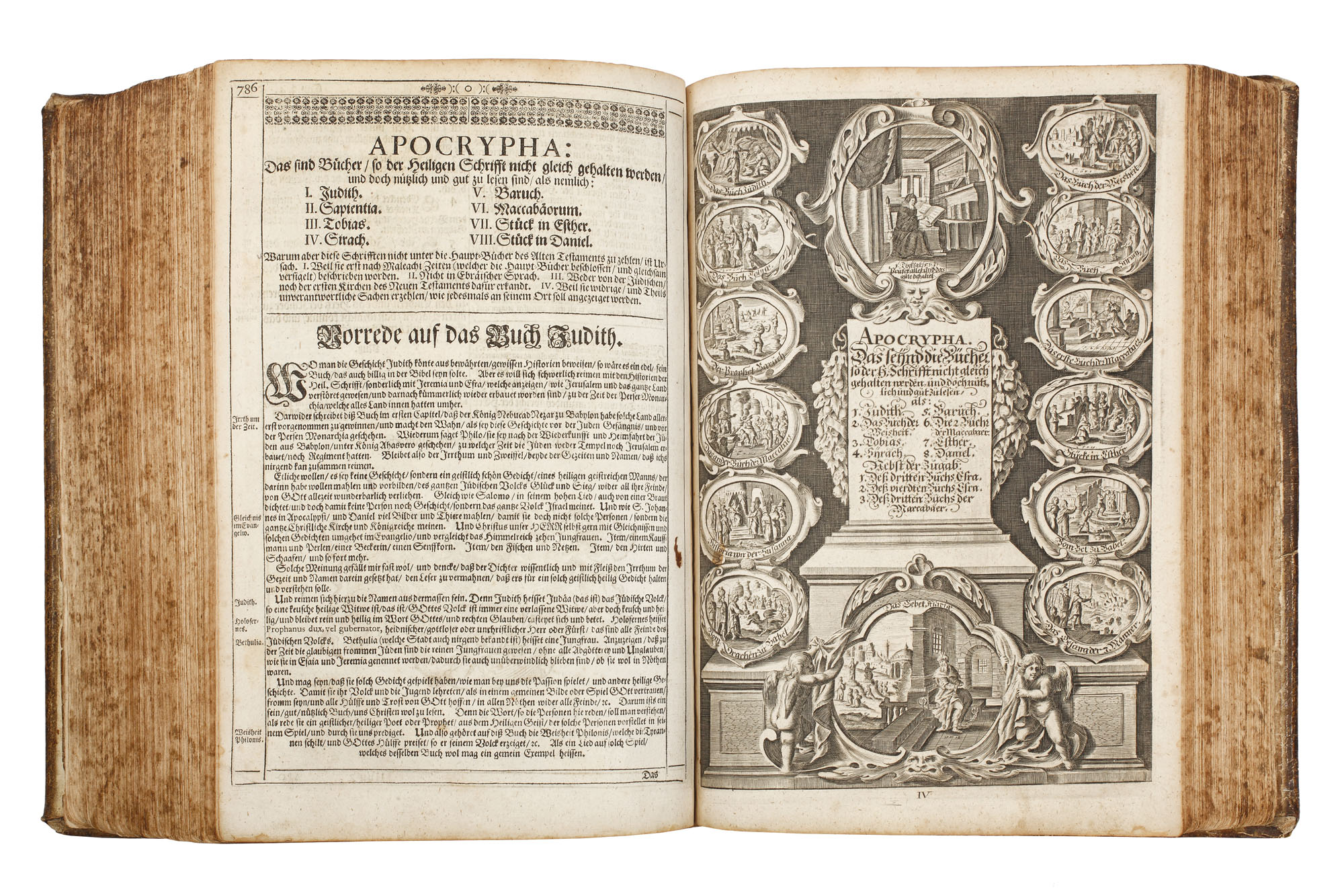 Biblia lui Luther ("Biblia. Sfânta Scriptură, Vechiul şi Noul Testament, în spiritul Dr.-lui Martin Luther"), Nürnberg, 1702