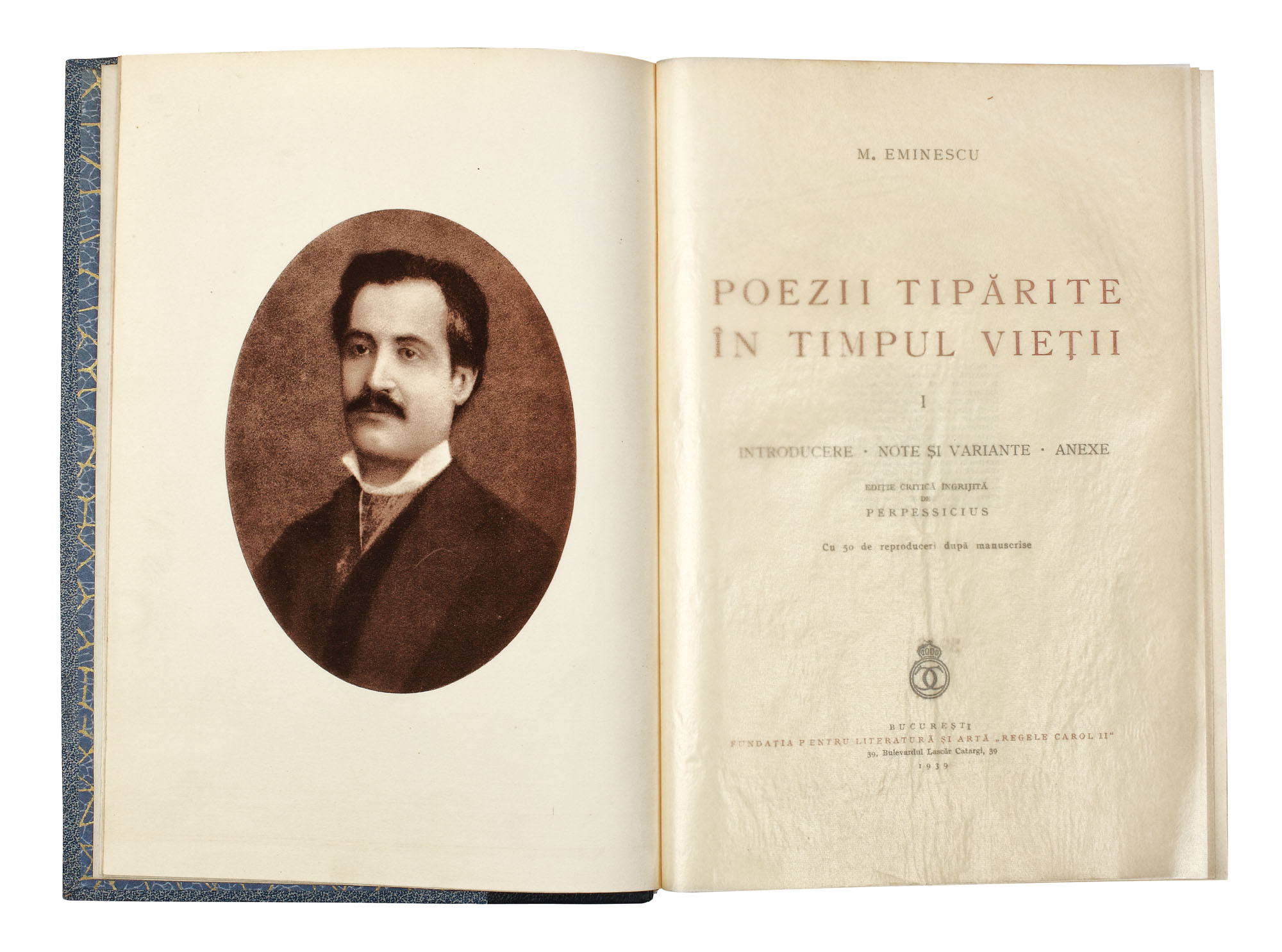 "Opere de Mihai Eminescu", ediţie critică îngrijită de Perpessicius, 3 volume